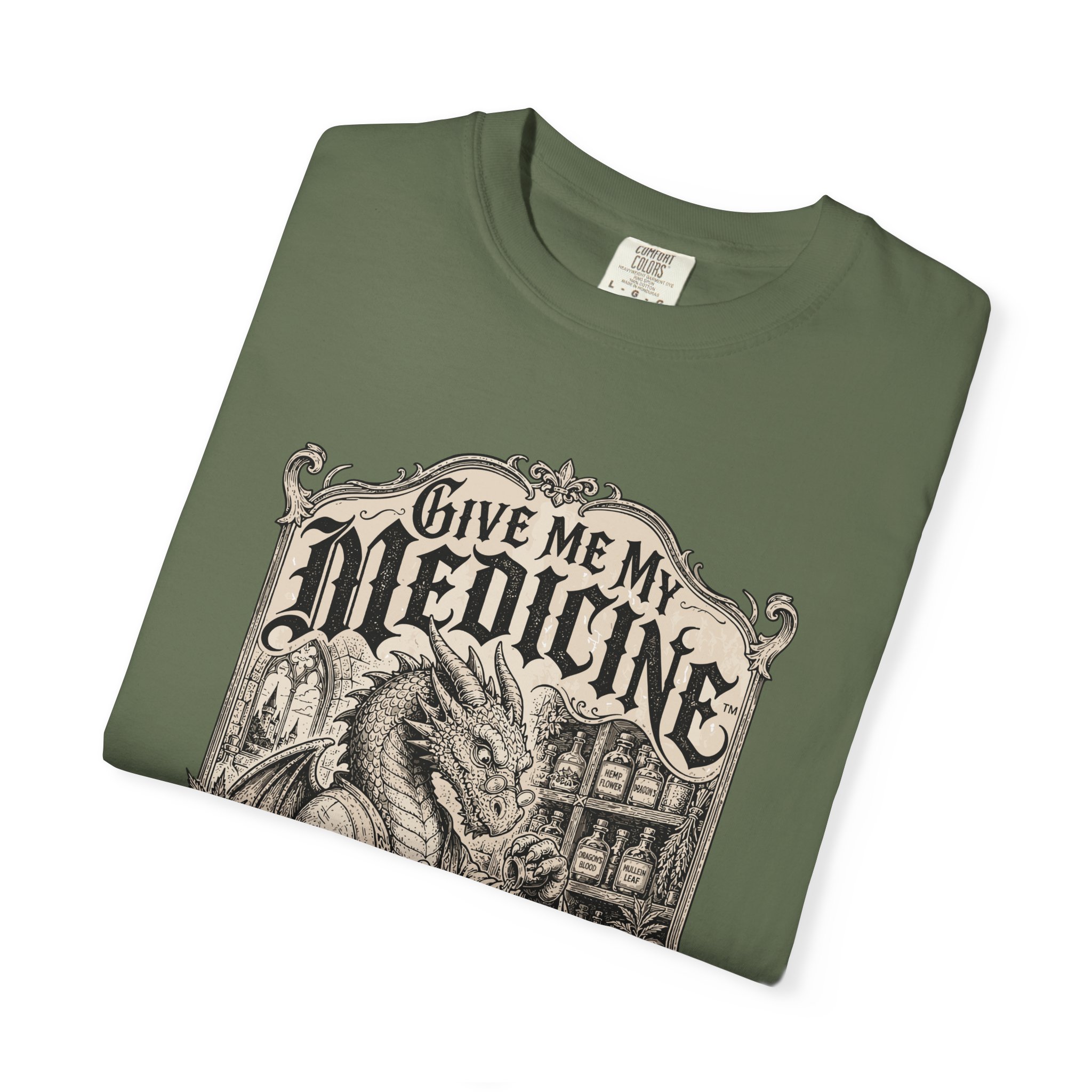 Give Me My Medicine™ T-Shirt — Vintage Cannabis Apothecary Graphic Tee - Image 39