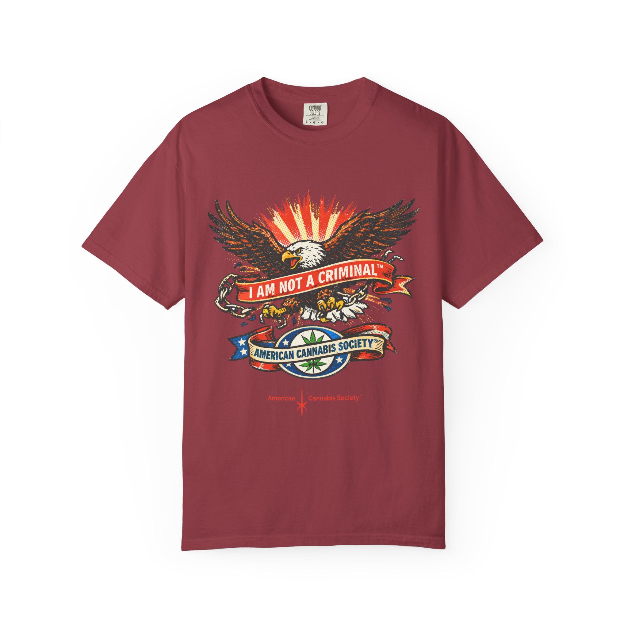 I Am Not a Criminal™ Eagle Tee — American Cannabis Society® Graphic - Image 53