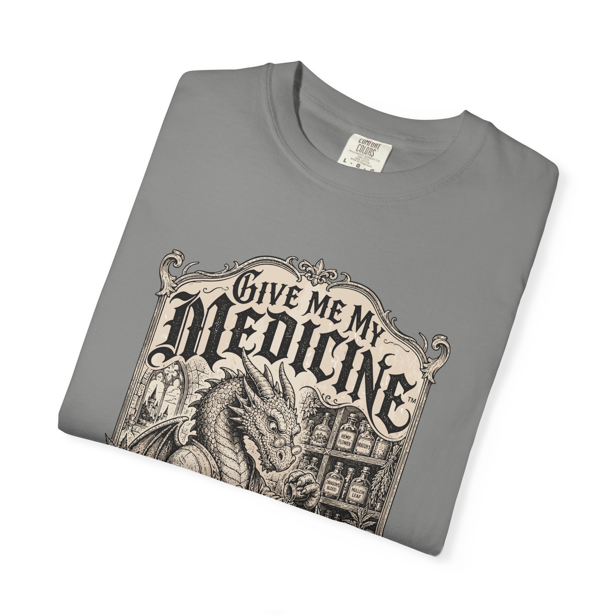 Give Me My Medicine™ T-Shirt — Vintage Cannabis Apothecary Graphic Tee - Image 43