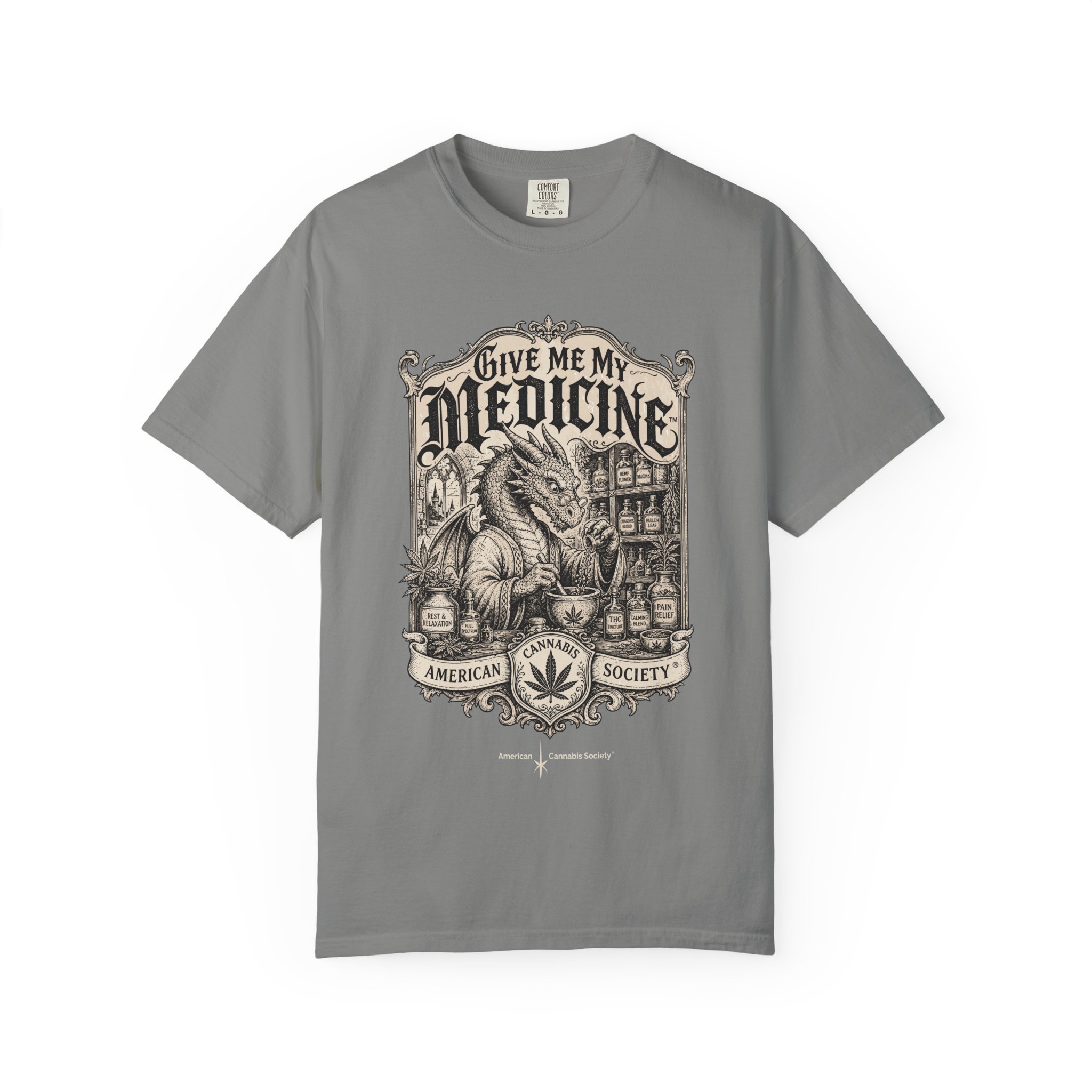 Give Me My Medicine™ T-Shirt — Vintage Cannabis Apothecary Graphic Tee - Image 41