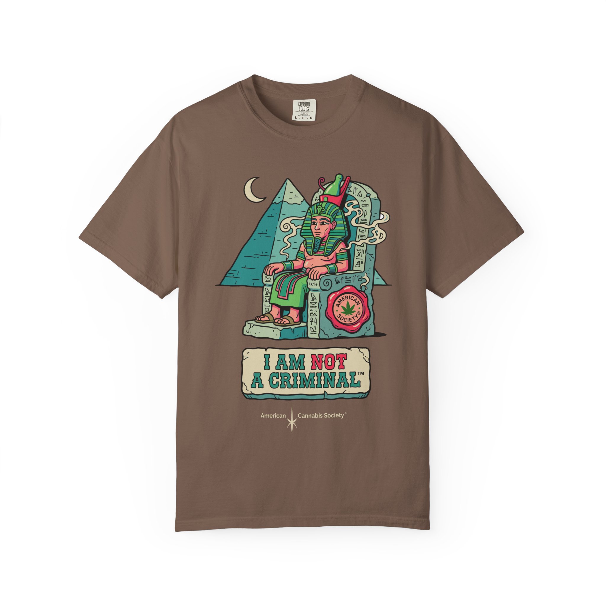 I Am Not a Criminal™ Pharaoh Tee — Ancient Royalty Cannabis Graphic - Image 25