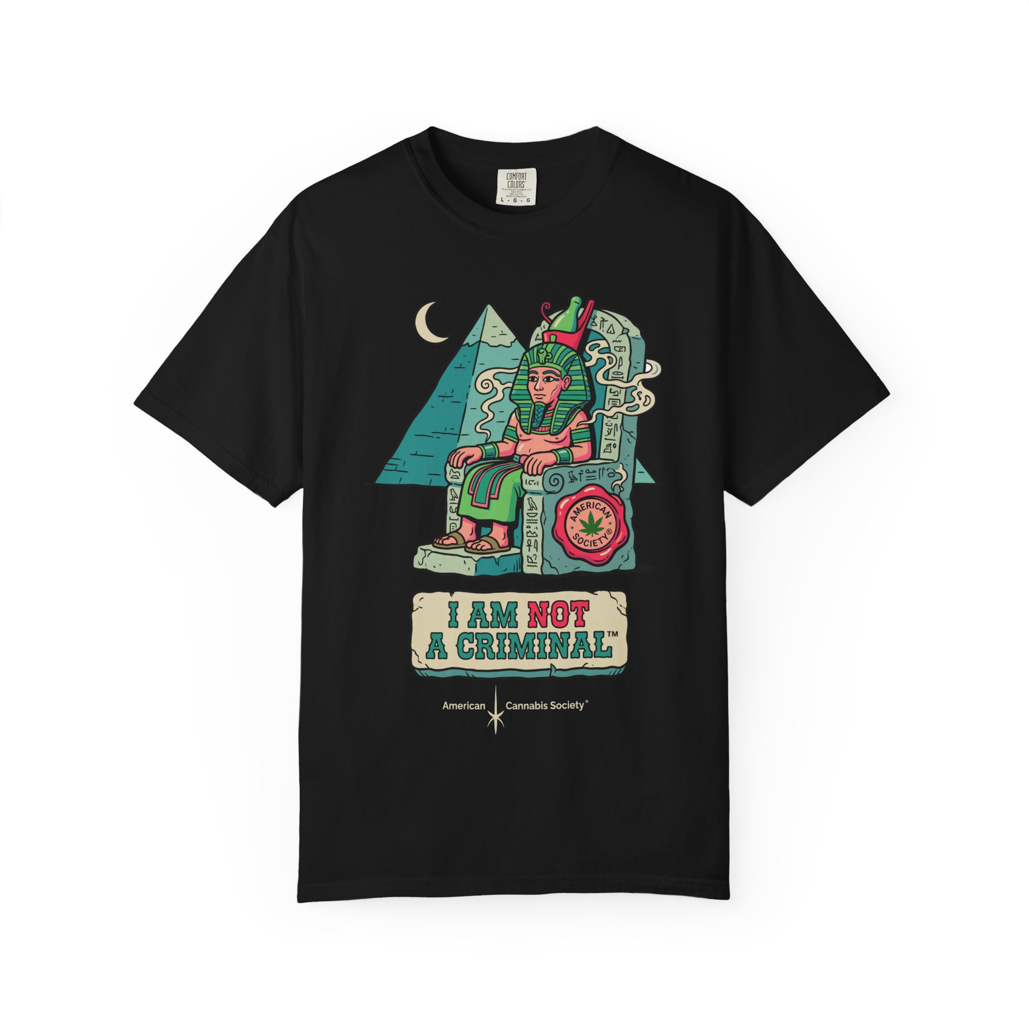 I Am Not a Criminal™ Pharaoh Tee — Ancient Royalty Cannabis Graphic - Image 49