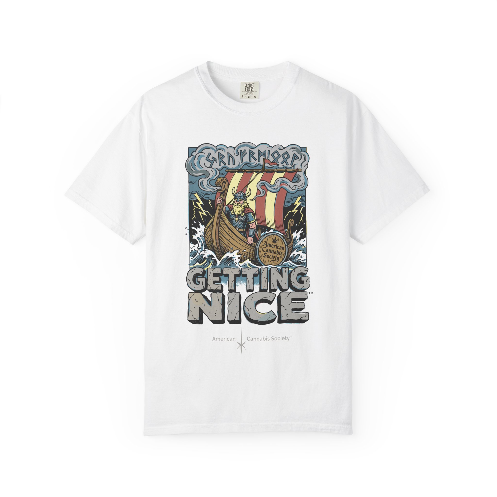 Viking Ship 'Getting Nice' Graphic T‑Shirt — Retro Norse Adventure Tee - Image 11