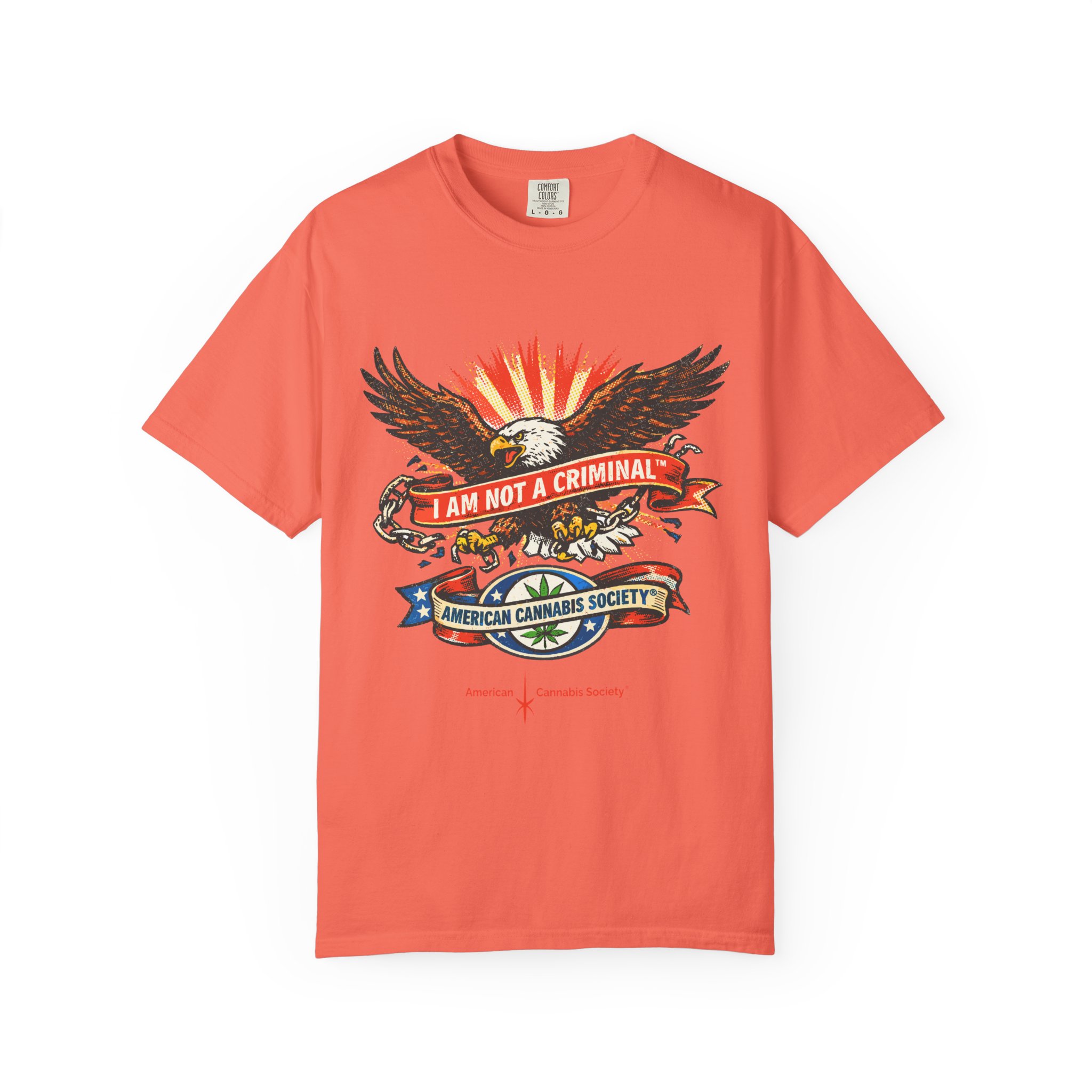 I Am Not a Criminal™ Eagle Tee — American Cannabis Society® Graphic - Image 9