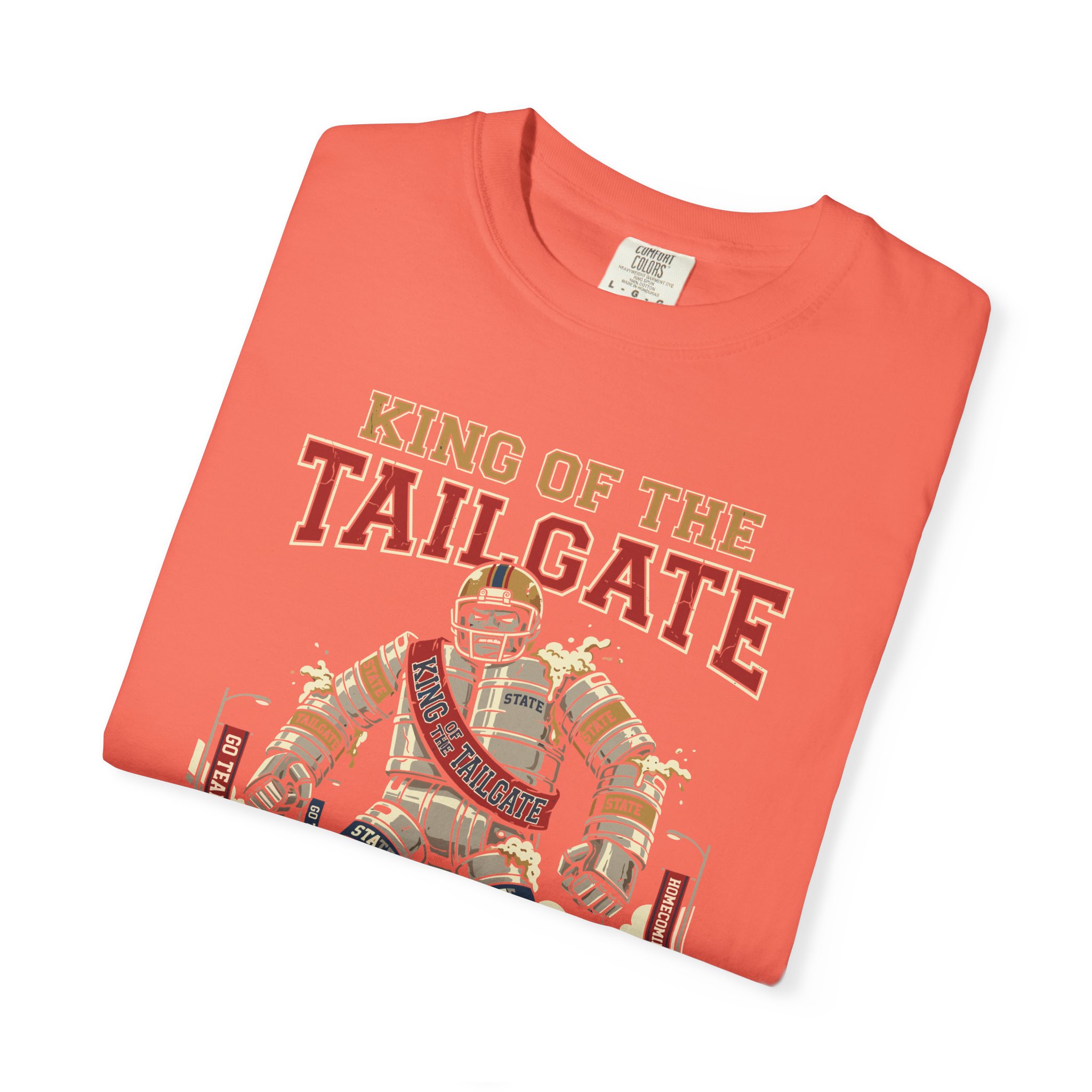 King of the Tailgate T-Shirt — College Football Tailgating Tee - Image 11