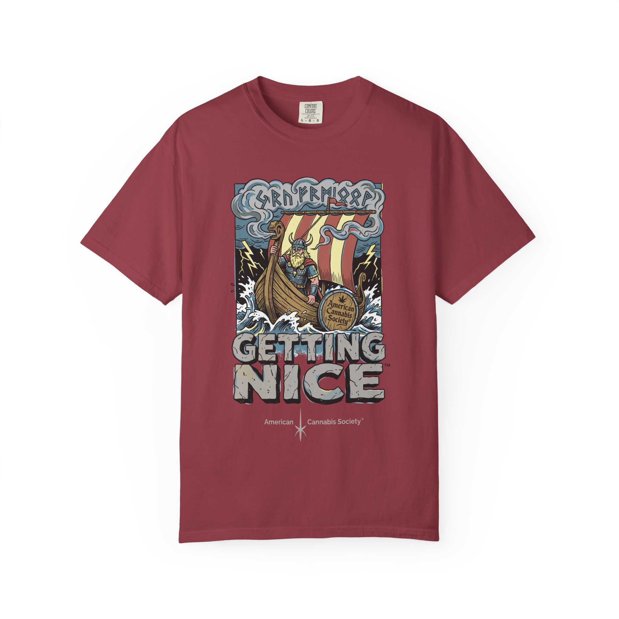 Viking Ship 'Getting Nice' Graphic T‑Shirt — Retro Norse Adventure Tee - Image 12