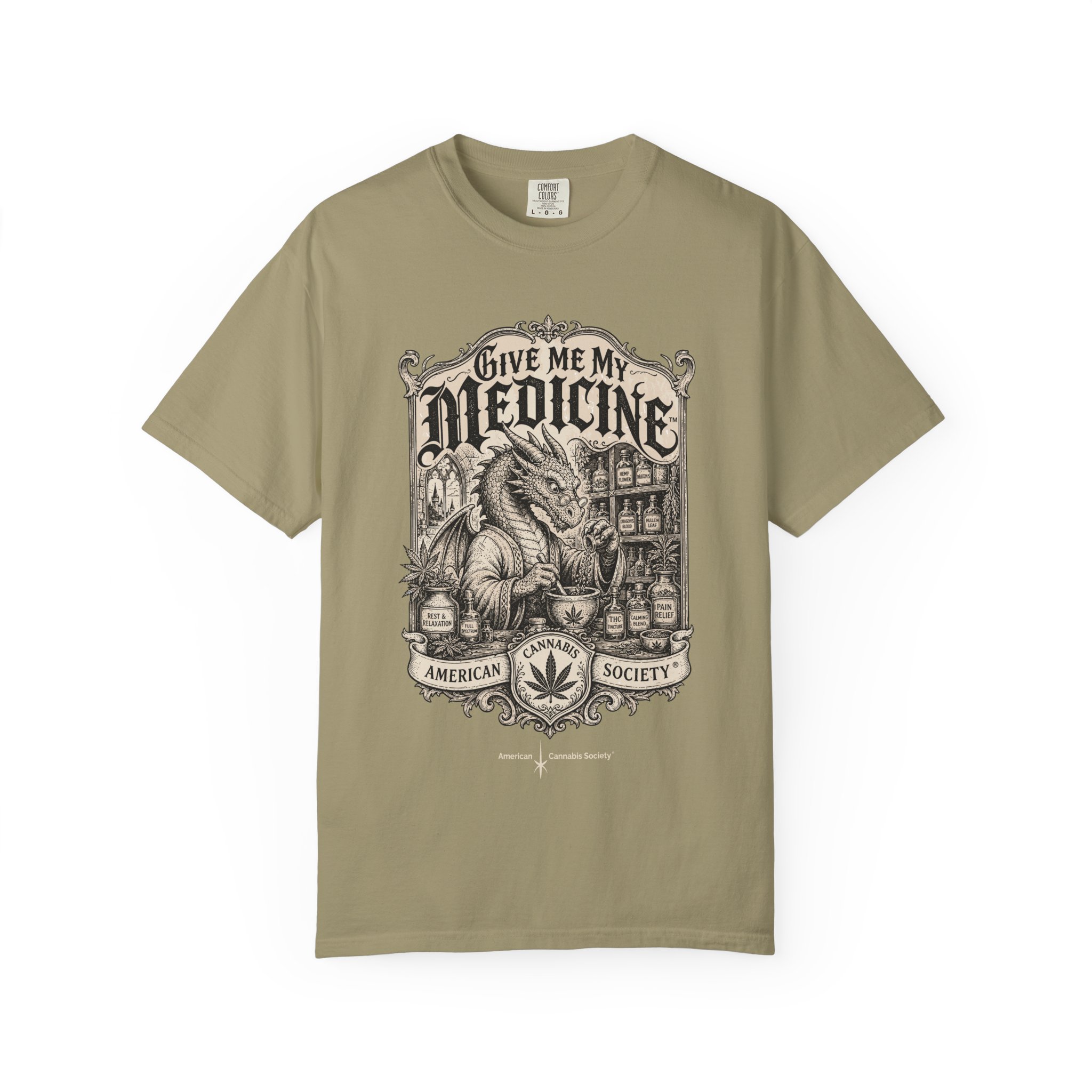 Give Me My Medicine™ T-Shirt — Vintage Cannabis Apothecary Graphic Tee - Image 21