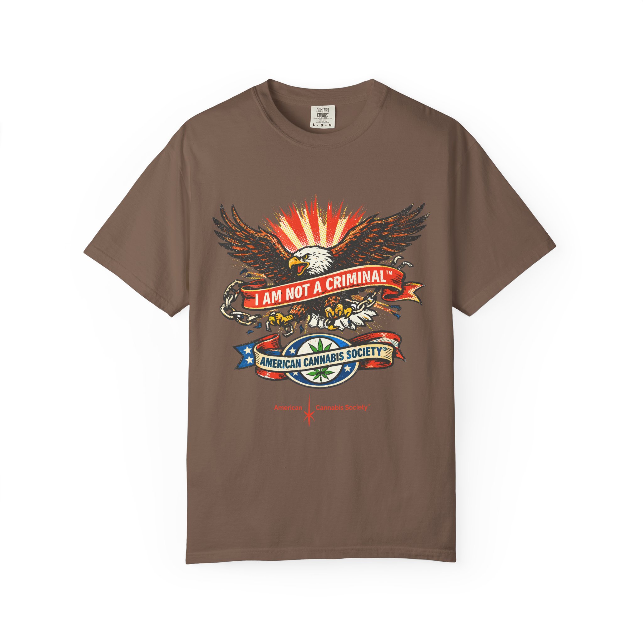 I Am Not a Criminal™ Eagle Tee — American Cannabis Society® Graphic - Image 25