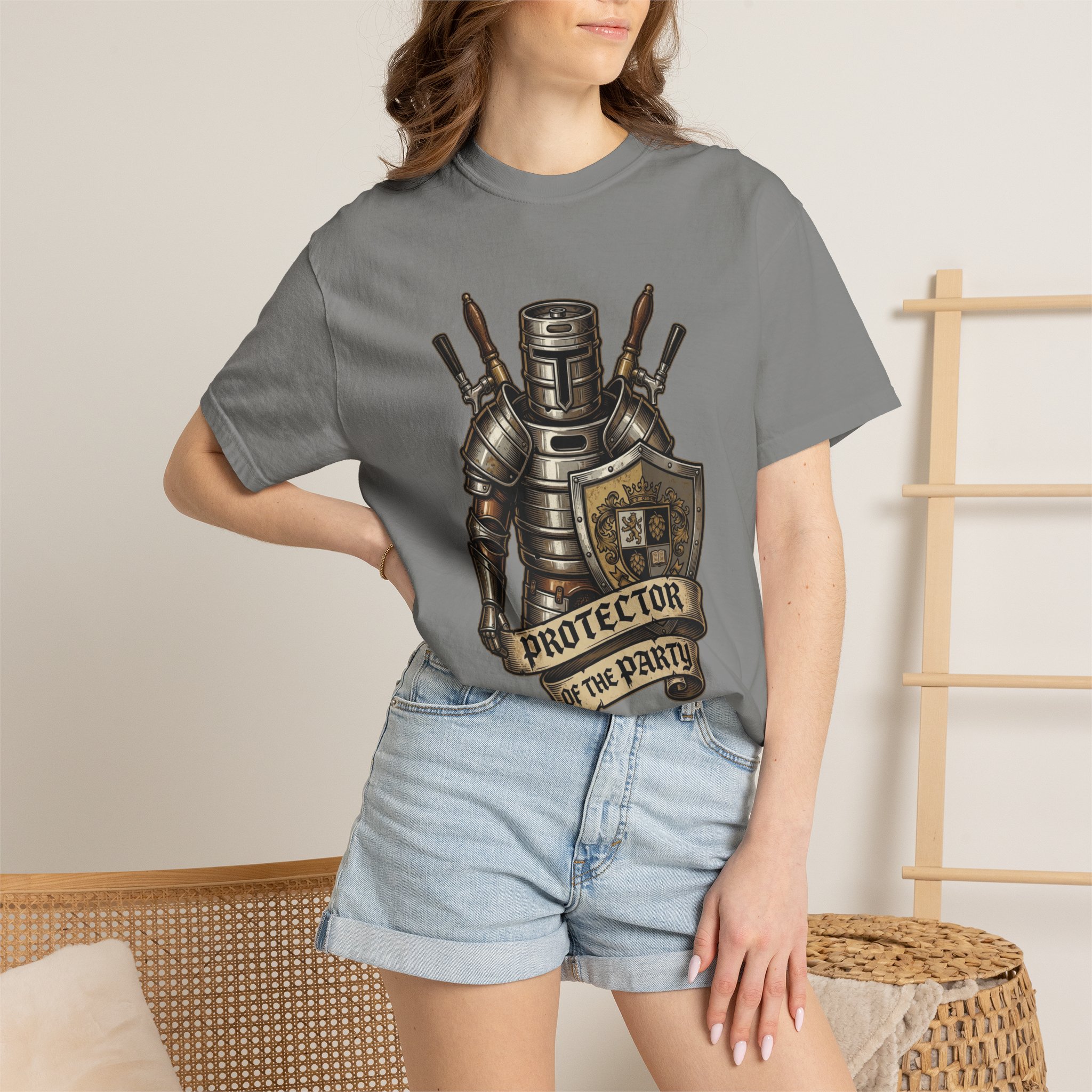 Protector of the Party T-Shirt — Medieval Knight RPG Gaming Tee - Image 44