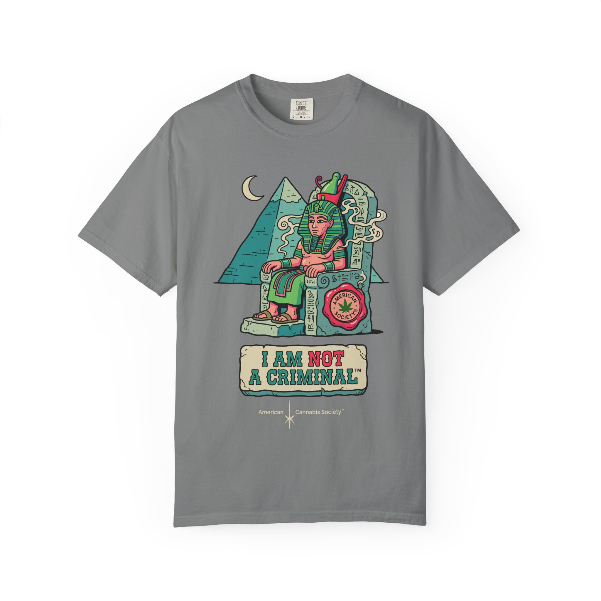 I Am Not a Criminal™ Pharaoh Tee — Ancient Royalty Cannabis Graphic - Image 33