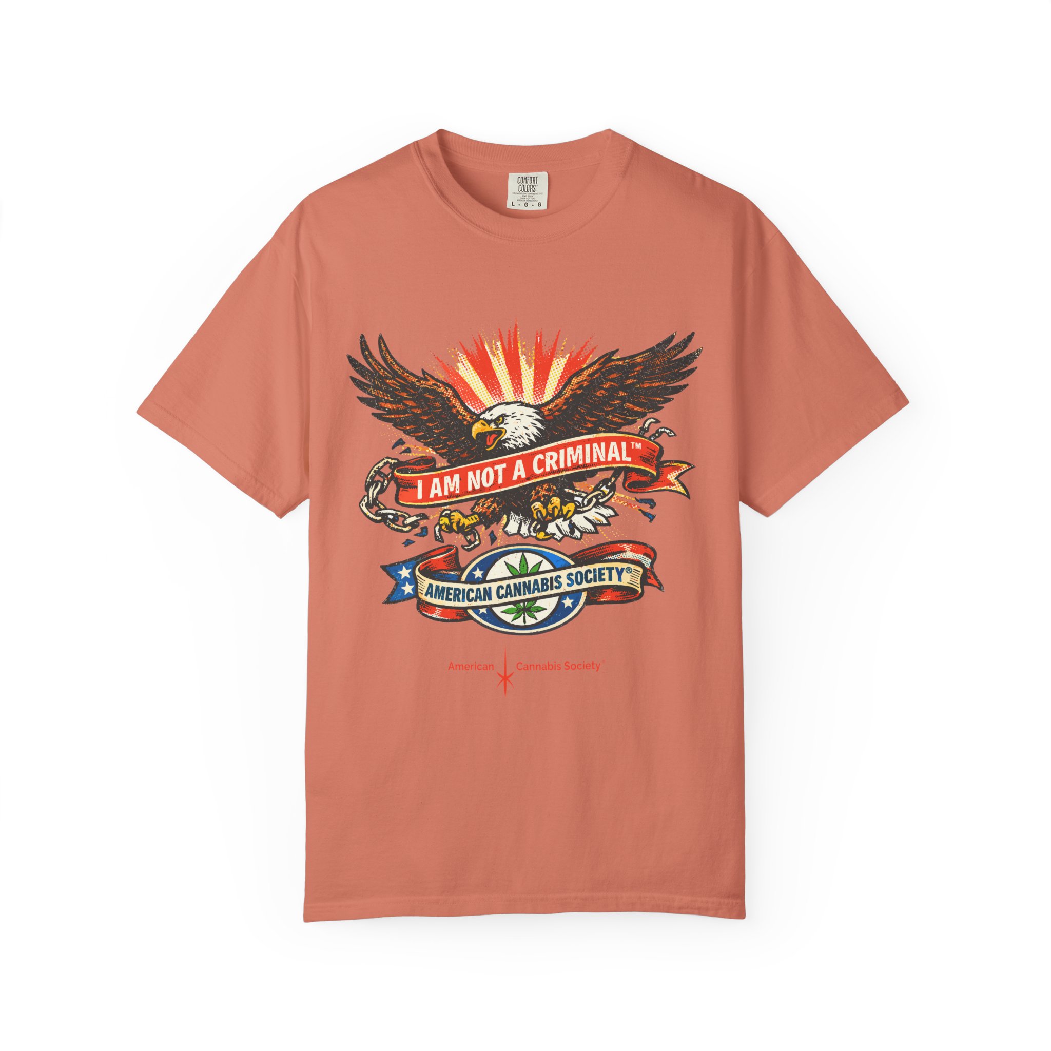 I Am Not a Criminal™ Eagle Tee — American Cannabis Society® Graphic - Image 5