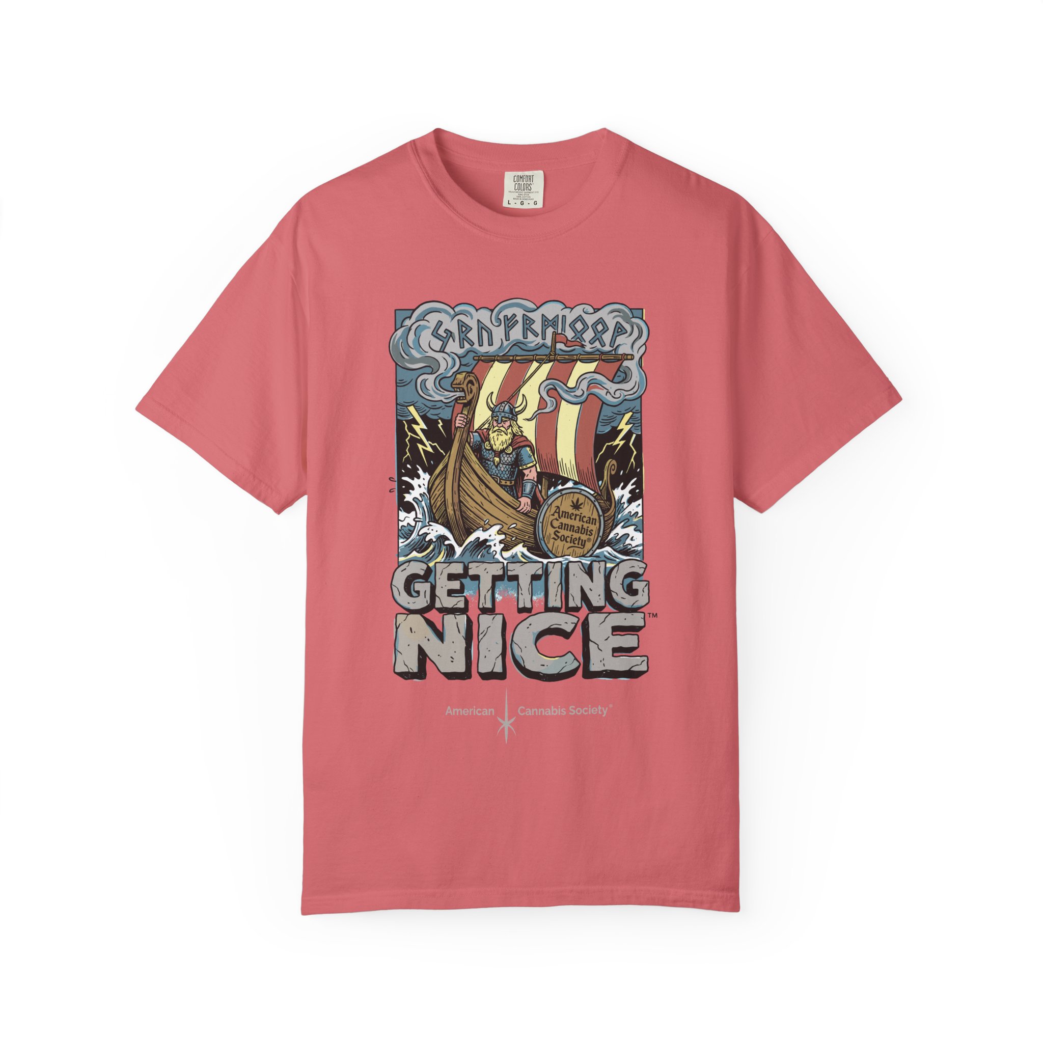 Viking Ship 'Getting Nice' Graphic T‑Shirt — Retro Norse Adventure Tee - Image 6