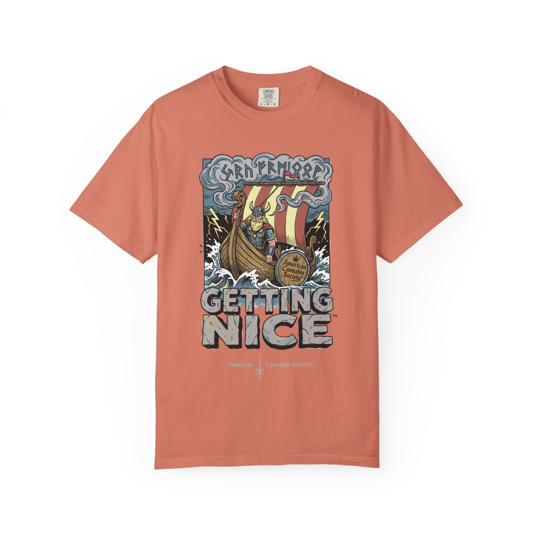 Viking Ship 'Getting Nice' Graphic T‑Shirt — Retro Norse Adventure Tee - Image 10