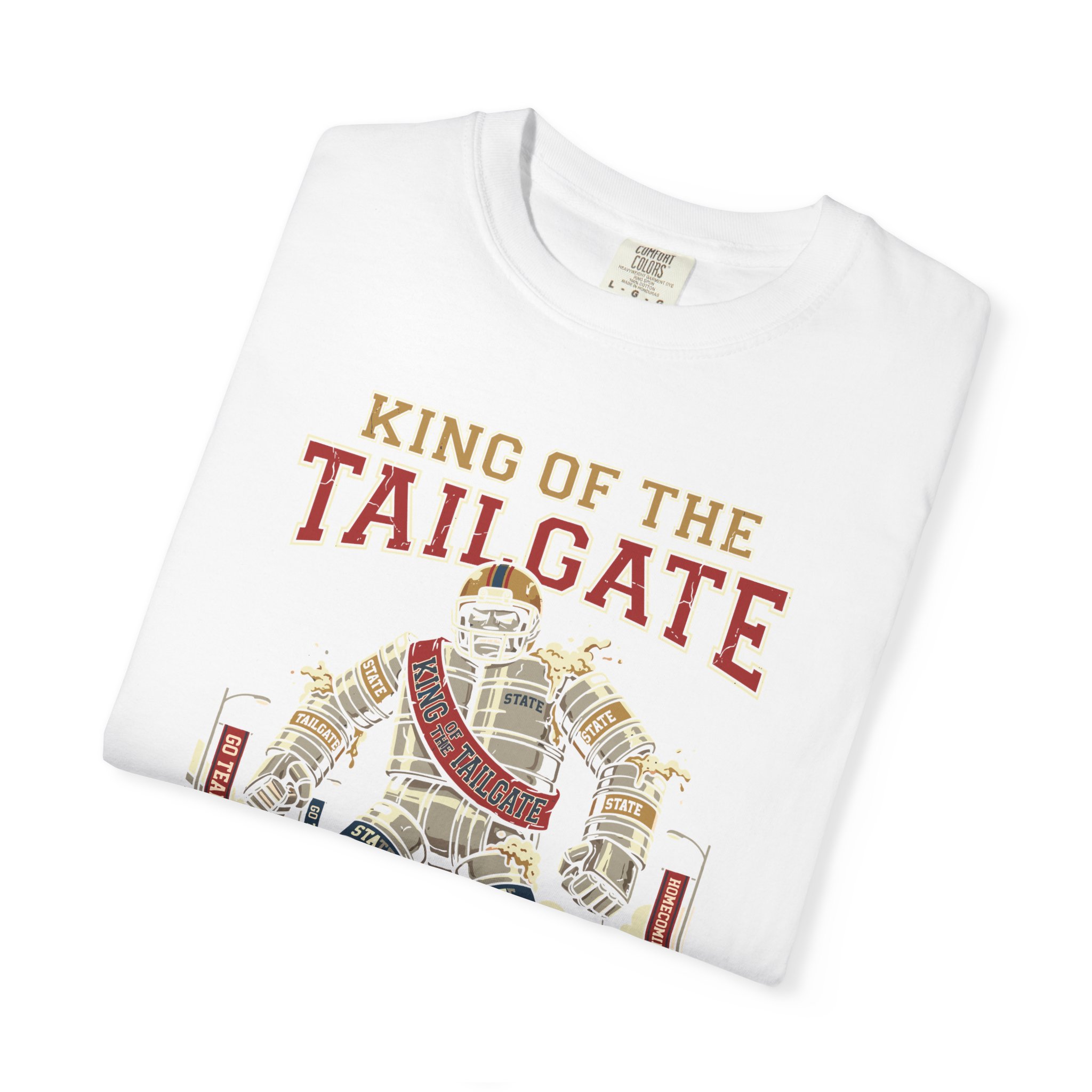King of the Tailgate T-Shirt — College Football Tailgating Tee - Image 7