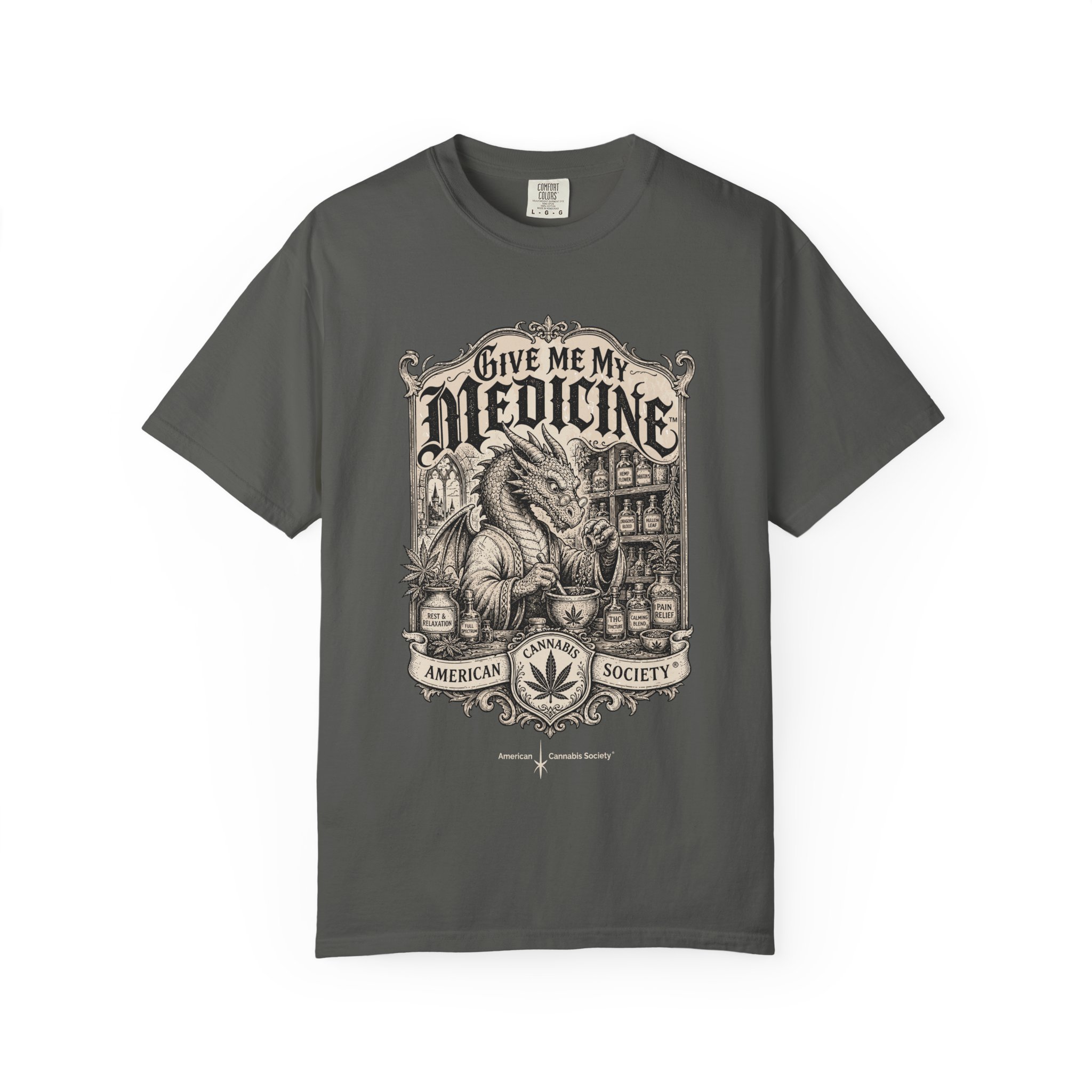 Give Me My Medicine™ T-Shirt — Vintage Cannabis Apothecary Graphic Tee - Image 29