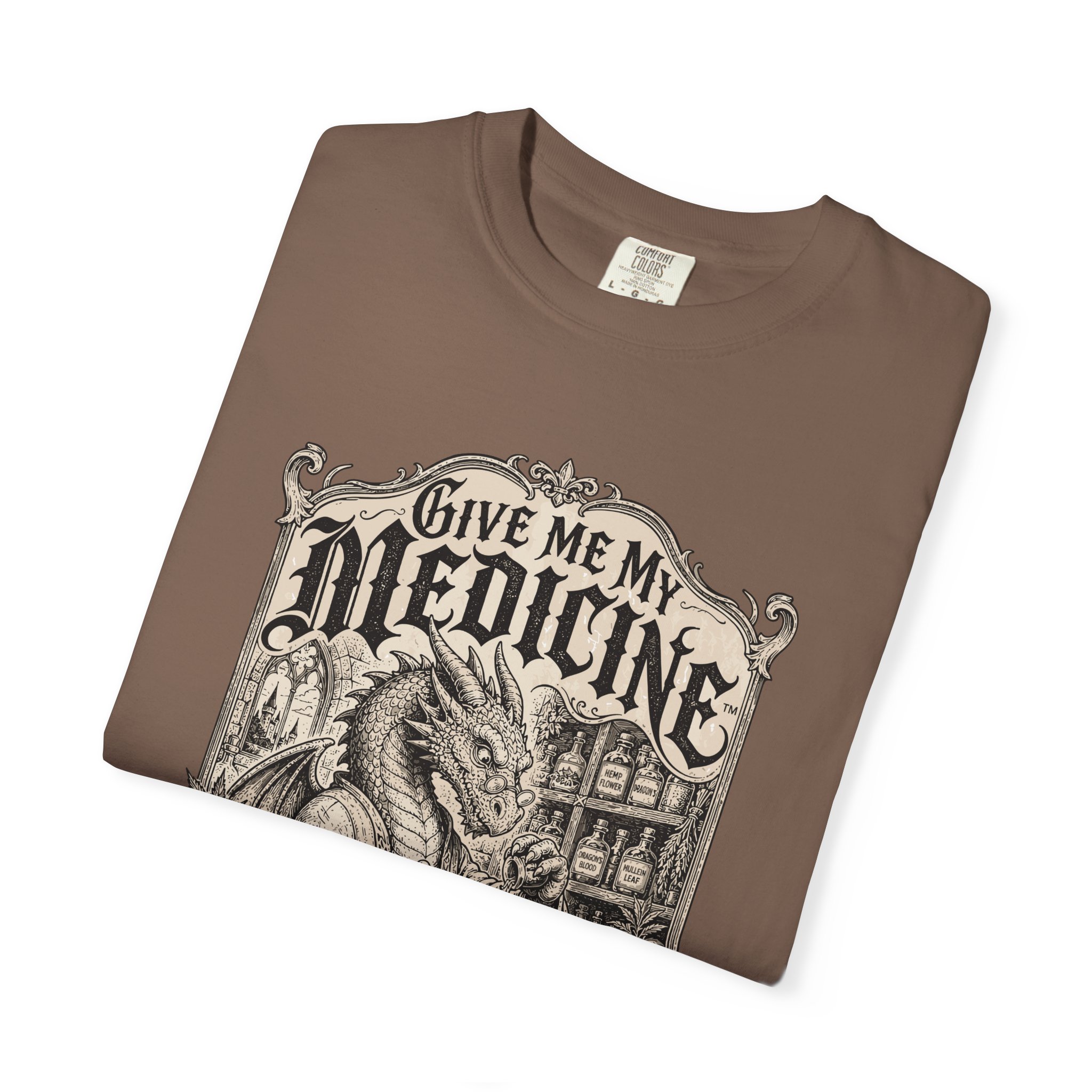 Give Me My Medicine™ T-Shirt — Vintage Cannabis Apothecary Graphic Tee - Image 27