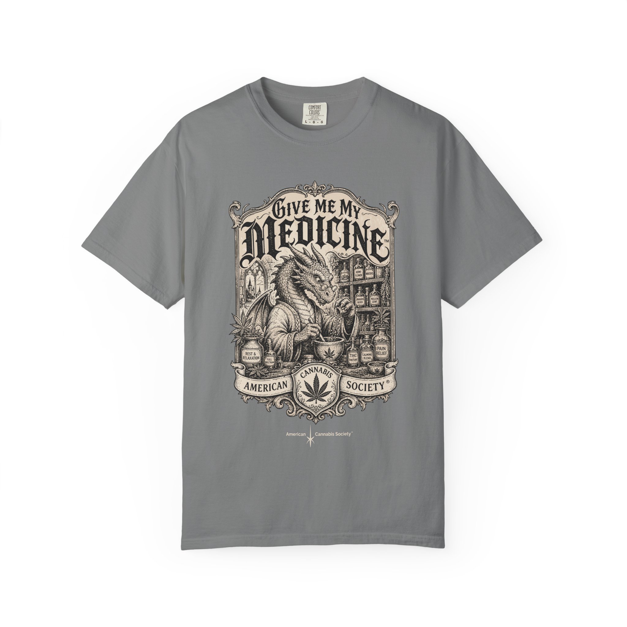 Give Me My Medicine™ T-Shirt — Vintage Cannabis Apothecary Graphic Tee - Image 33