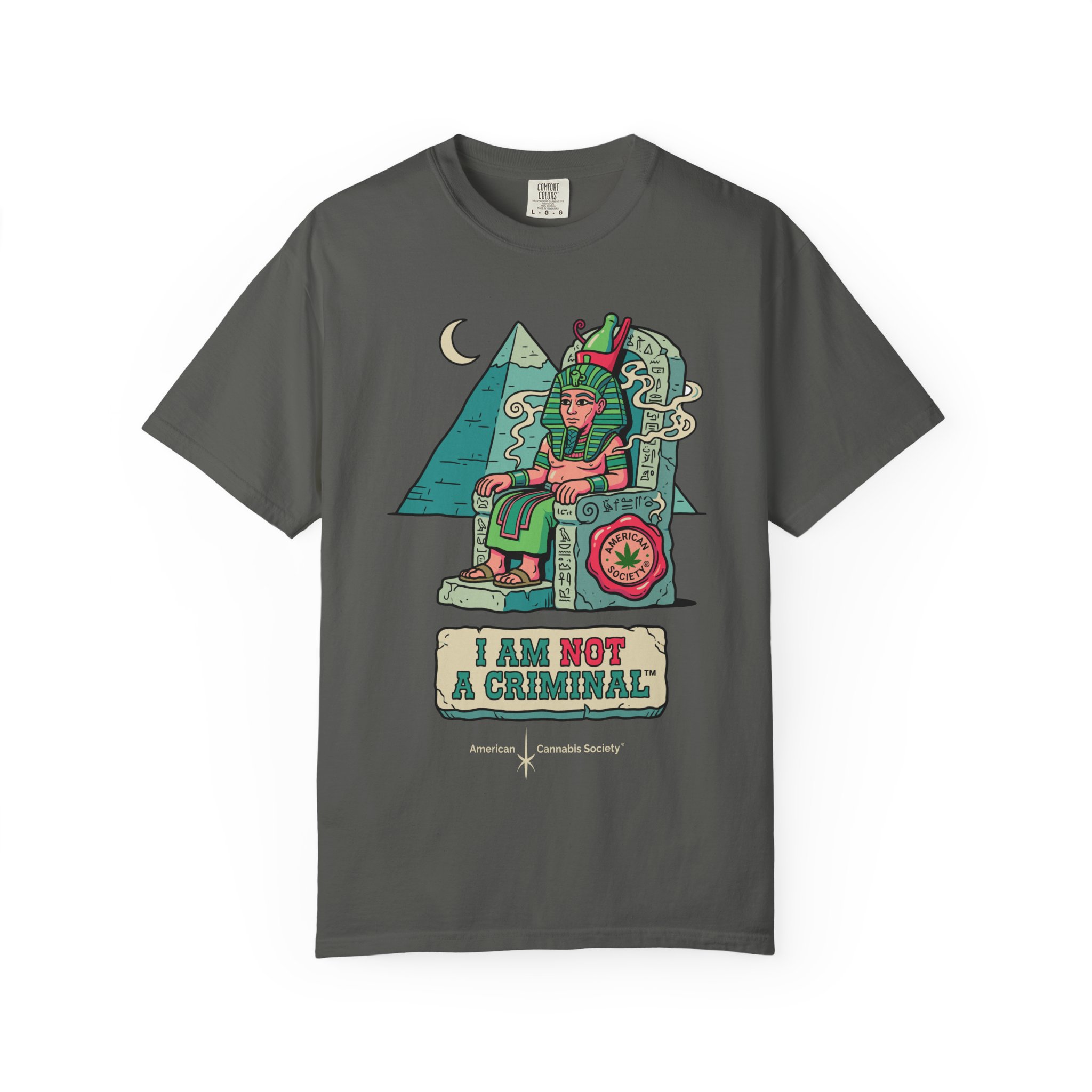 I Am Not a Criminal™ Pharaoh Tee — Ancient Royalty Cannabis Graphic - Image 29