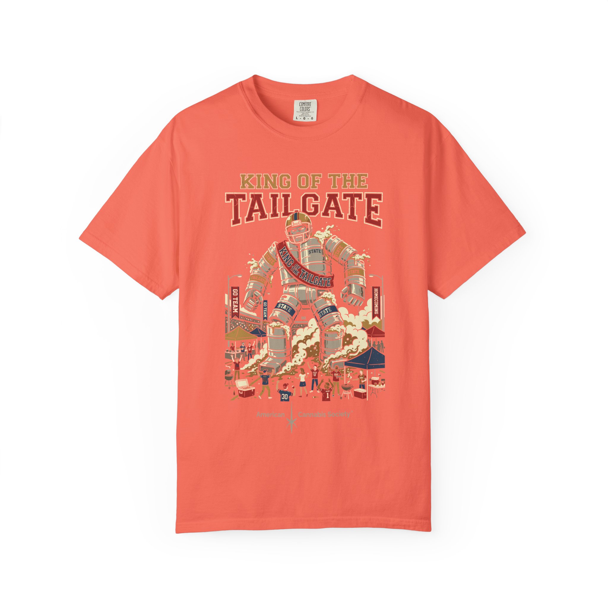 King of the Tailgate T-Shirt — College Football Tailgating Tee - Image 9