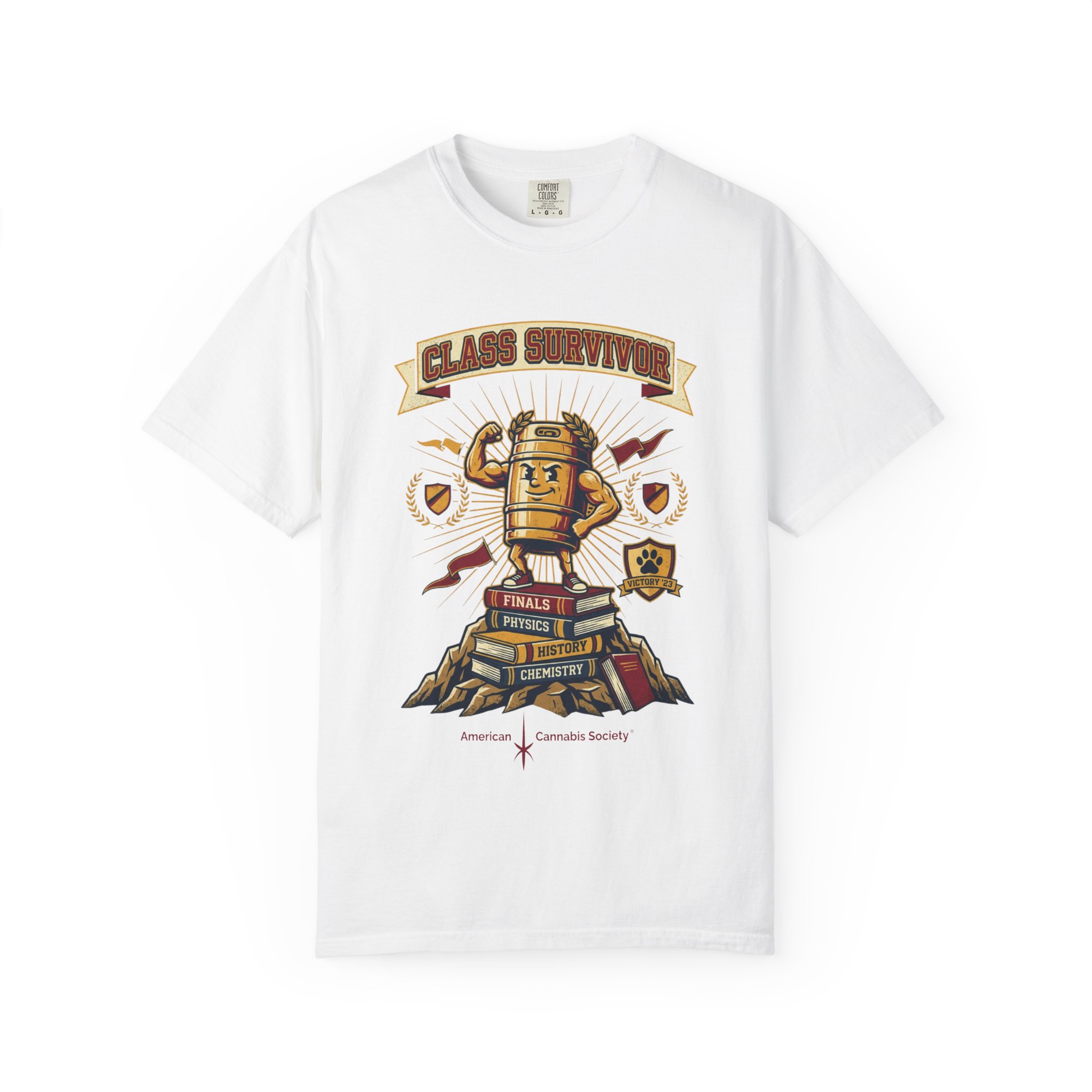 T‑Shirt — "Class Survivor" Vintage Trophy Design (Graduation/School Spirit) - Image 5