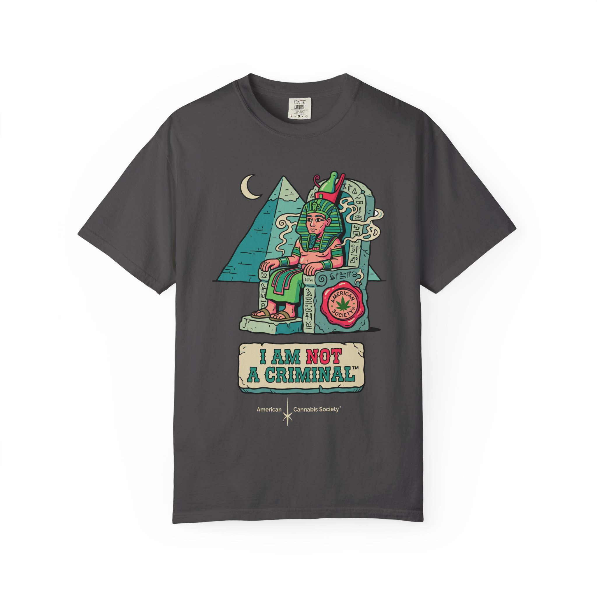 I Am Not a Criminal™ Pharaoh Tee — Ancient Royalty Cannabis Graphic - Image 45