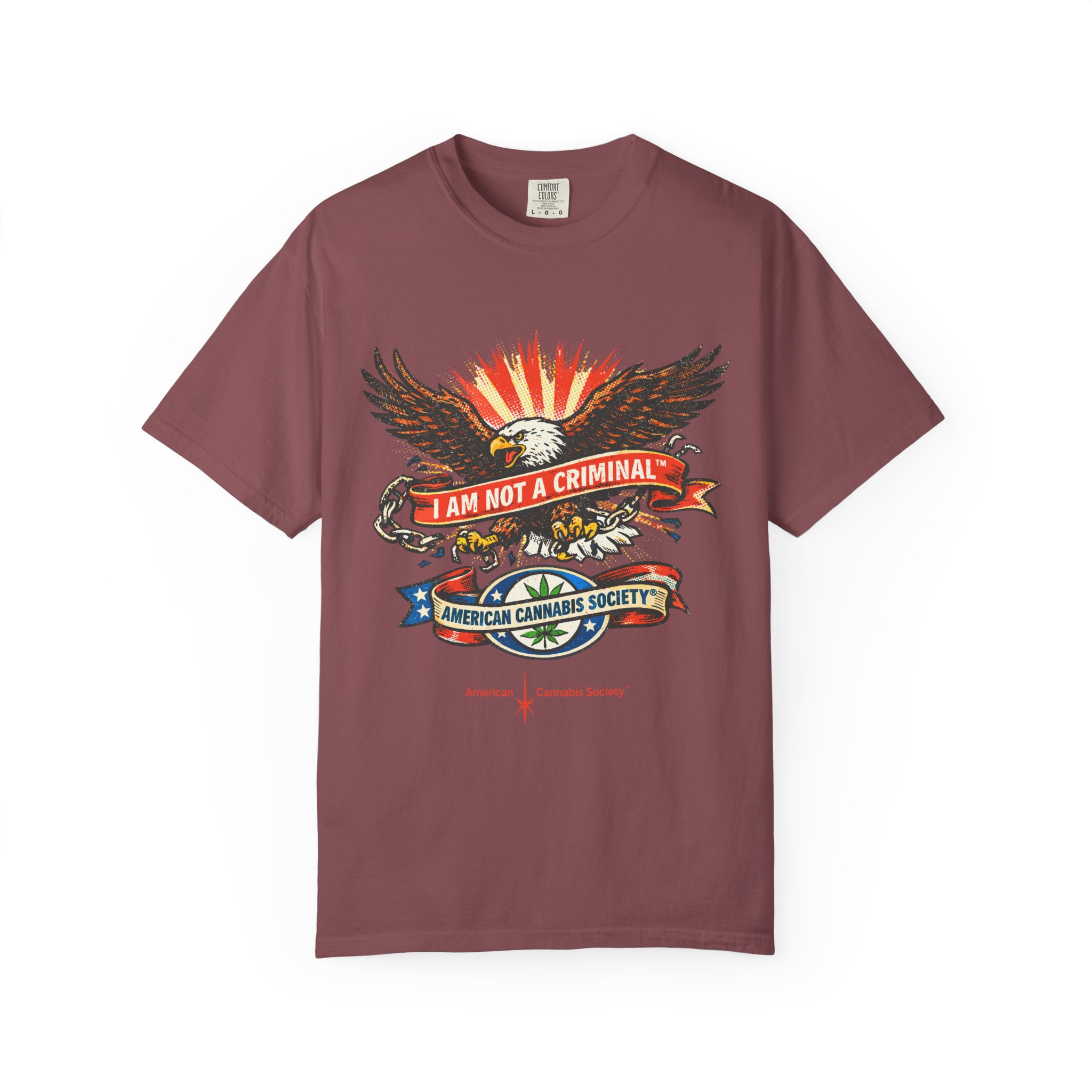 I Am Not a Criminal™ Eagle Tee — American Cannabis Society® Graphic - Image 13