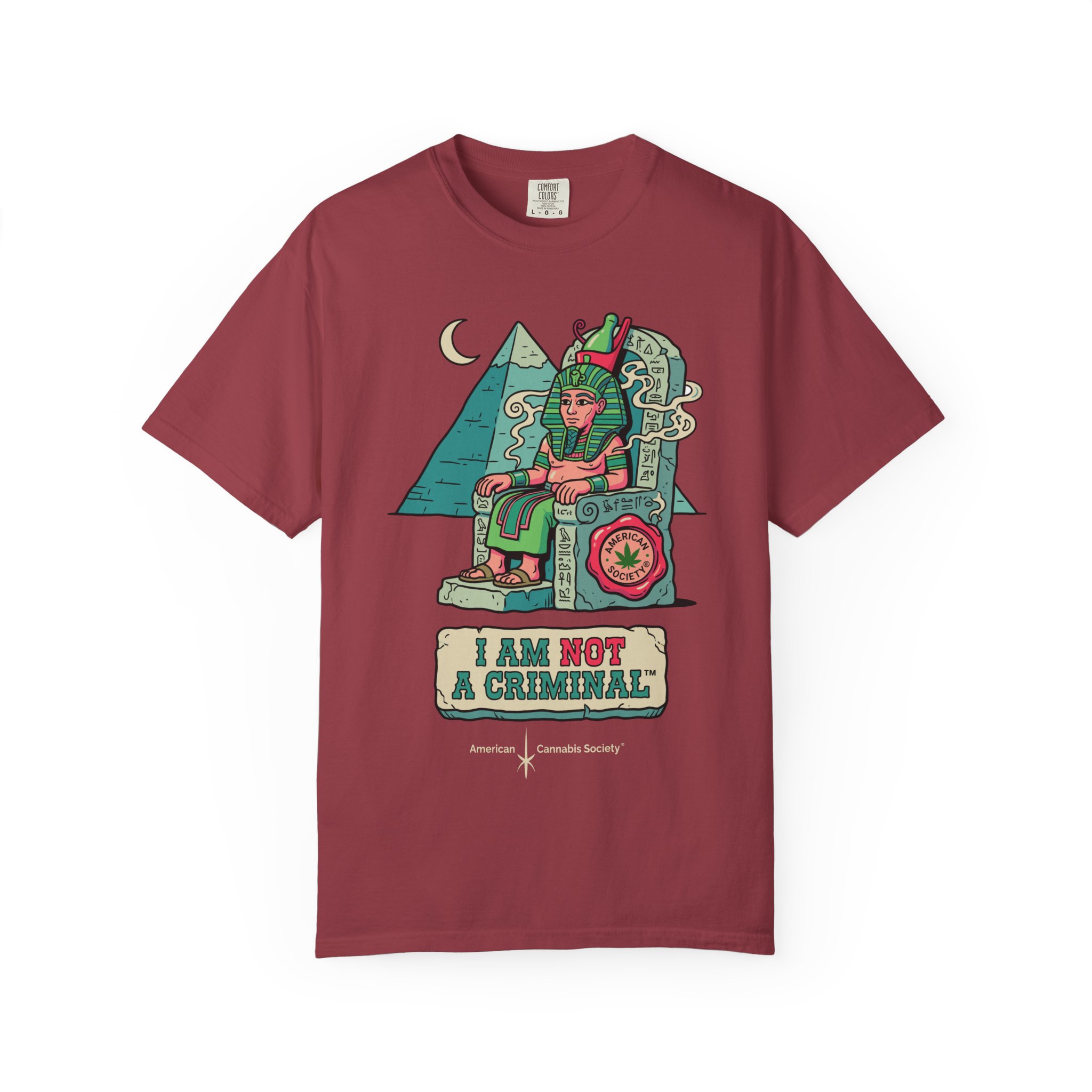 I Am Not a Criminal™ Pharaoh Tee — Ancient Royalty Cannabis Graphic - Image 53