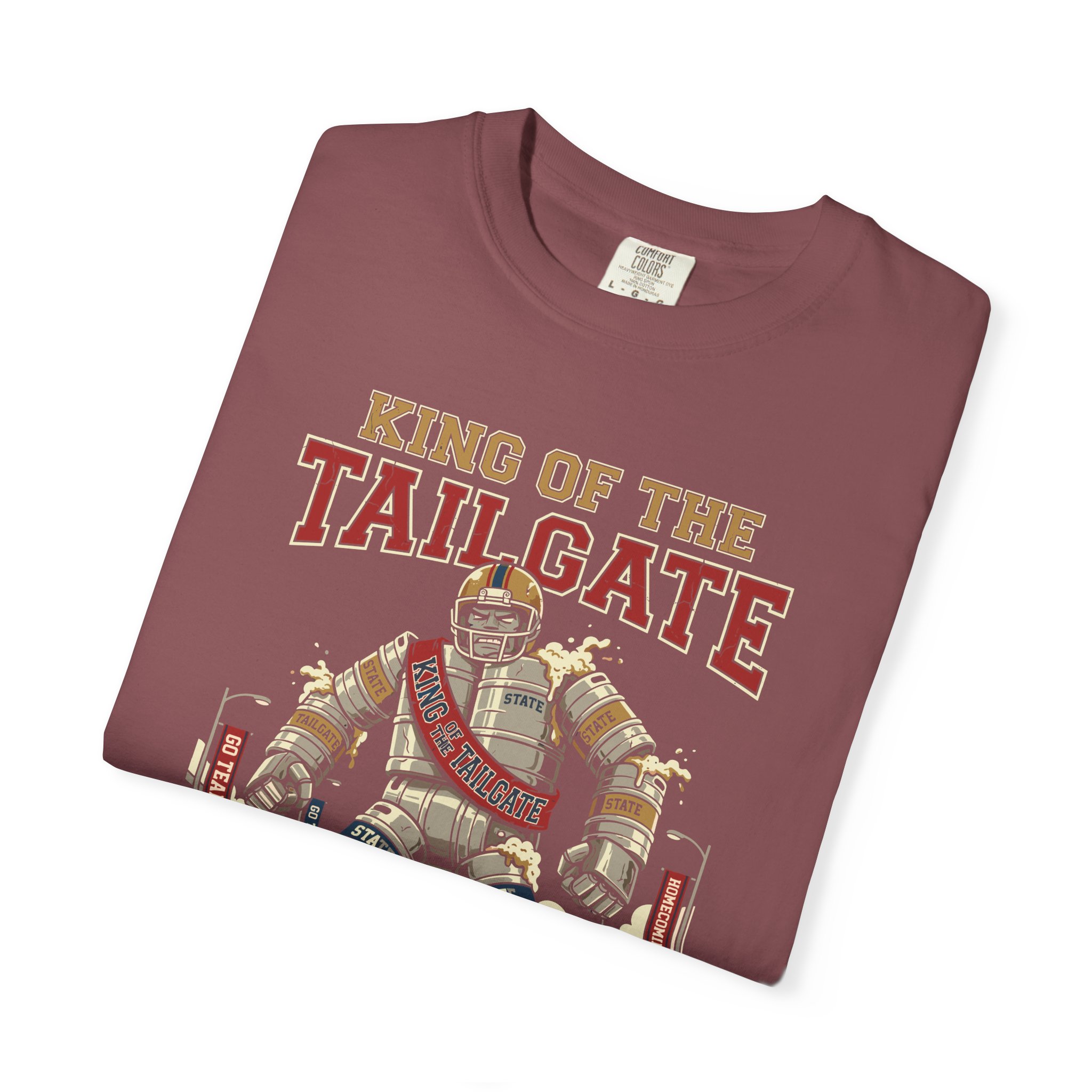 King of the Tailgate T-Shirt — College Football Tailgating Tee - Image 3