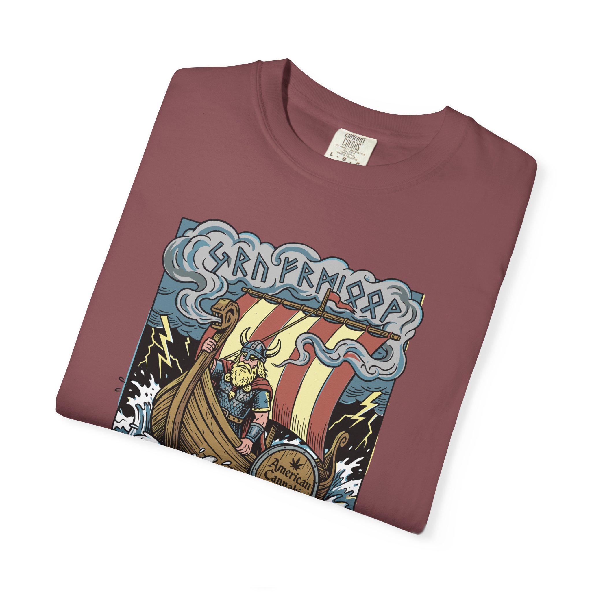 Viking Ship 'Getting Nice' Graphic T‑Shirt — Retro Norse Adventure Tee - Image 3