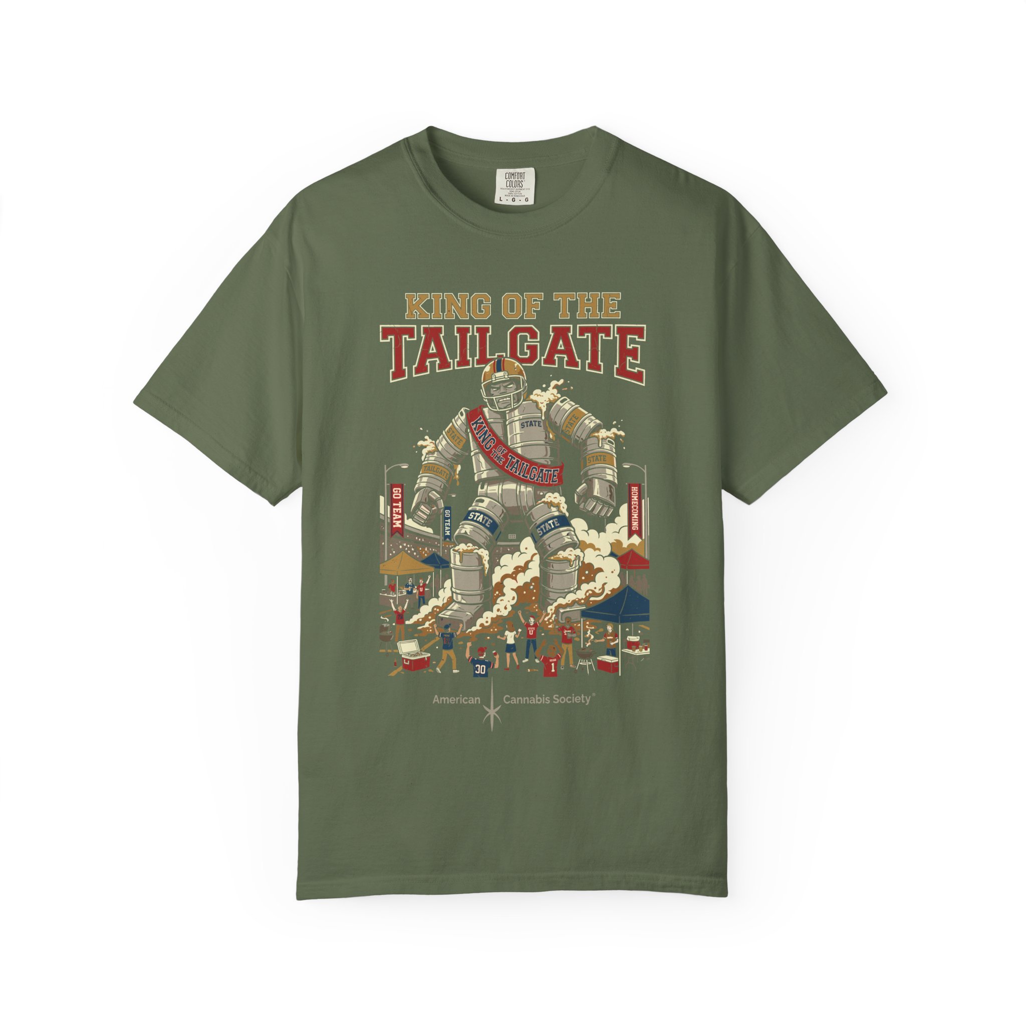 King of the Tailgate T-Shirt — College Football Tailgating Tee - Image 33