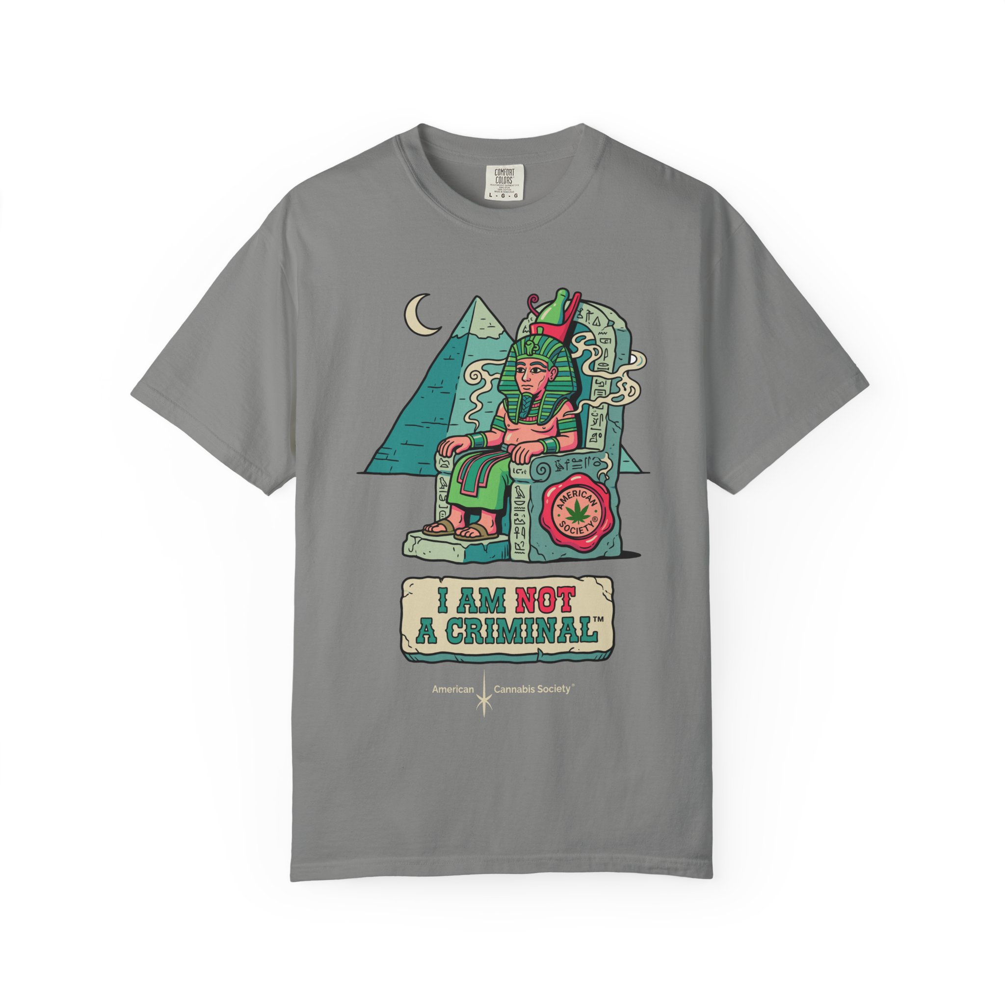 I Am Not a Criminal™ Pharaoh Tee — Ancient Royalty Cannabis Graphic - Image 41