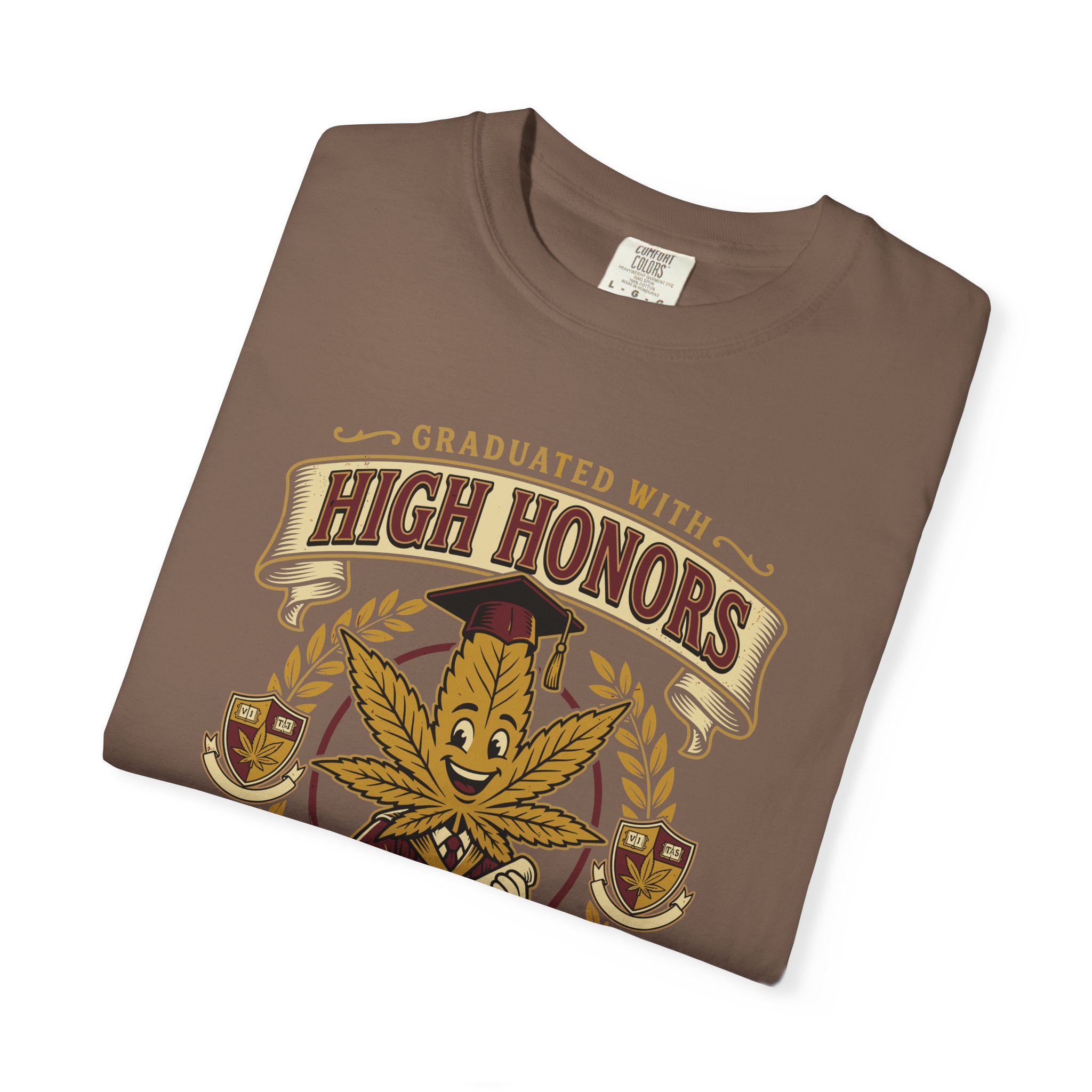 High Honors University T-Shirt — "Graduated with High Honors" Retro Marijuana College Tee - Image 27