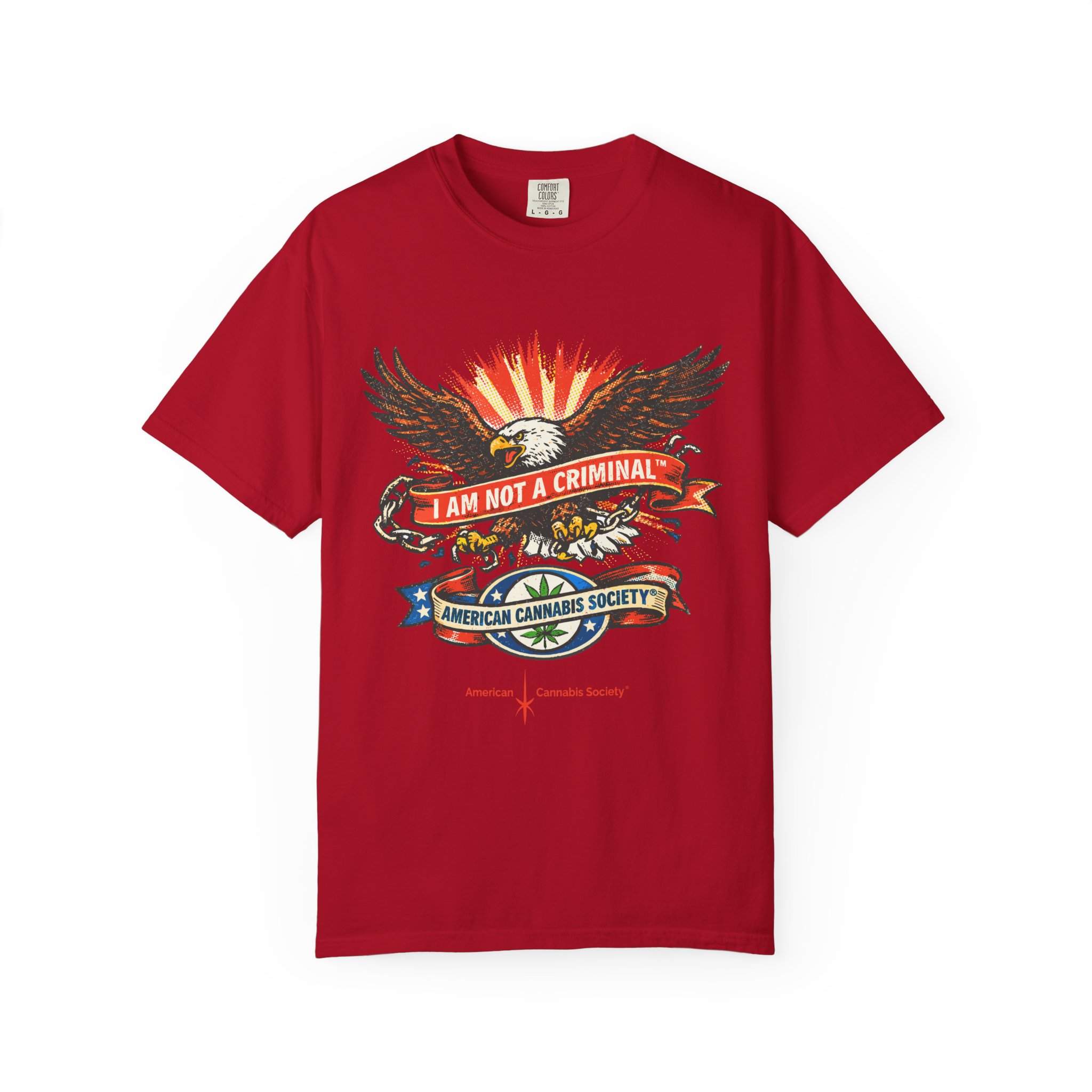 I Am Not a Criminal™ Eagle Tee — American Cannabis Society® Graphic - Image 57