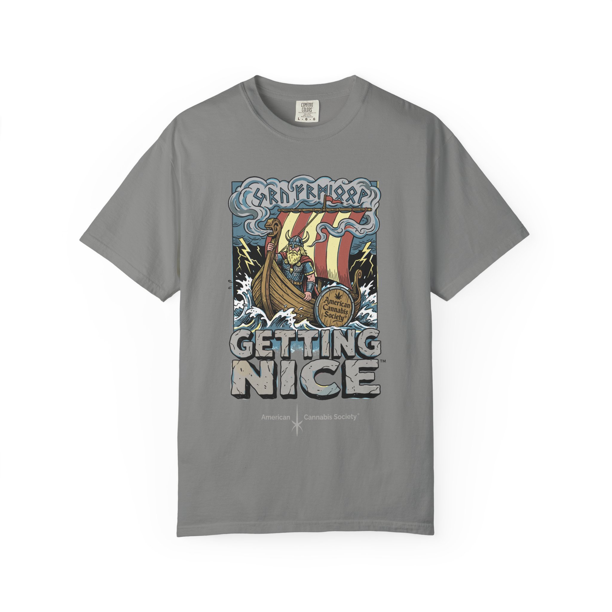 Viking Ship 'Getting Nice' Graphic T‑Shirt — Retro Norse Adventure Tee - Image 13
