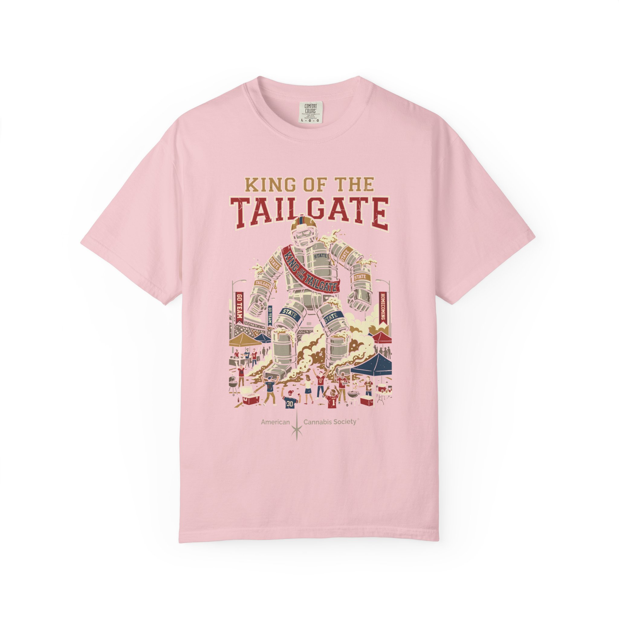 King of the Tailgate T-Shirt — College Football Tailgating Tee - Image 49