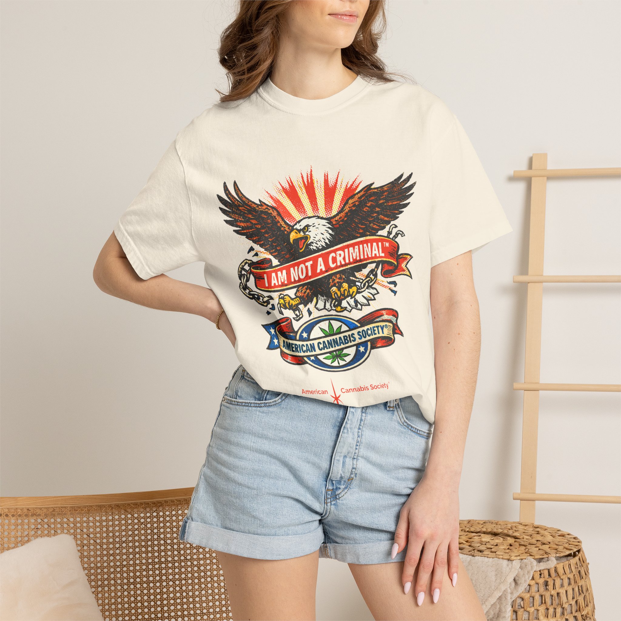 I Am Not a Criminal™ Eagle Tee — American Cannabis Society® Graphic - Image 20