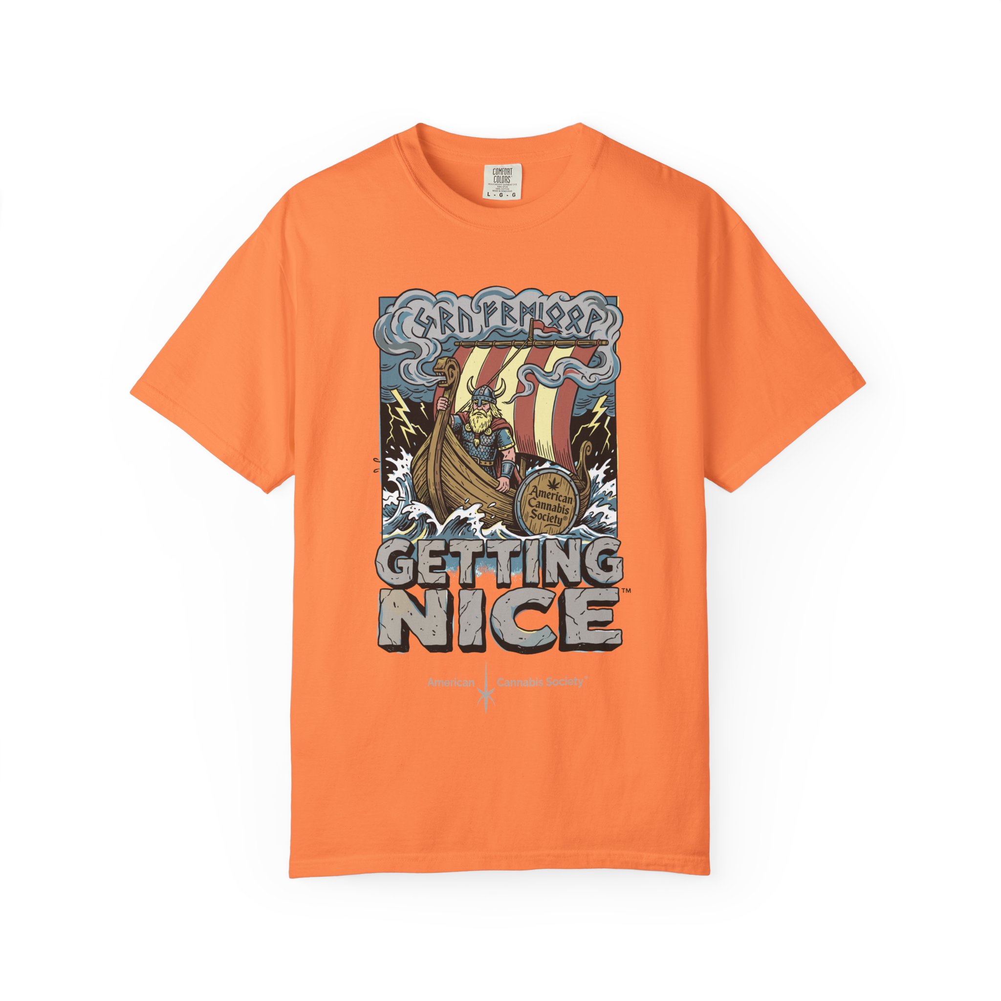 Viking Ship 'Getting Nice' Graphic T‑Shirt — Retro Norse Adventure Tee - Image 7