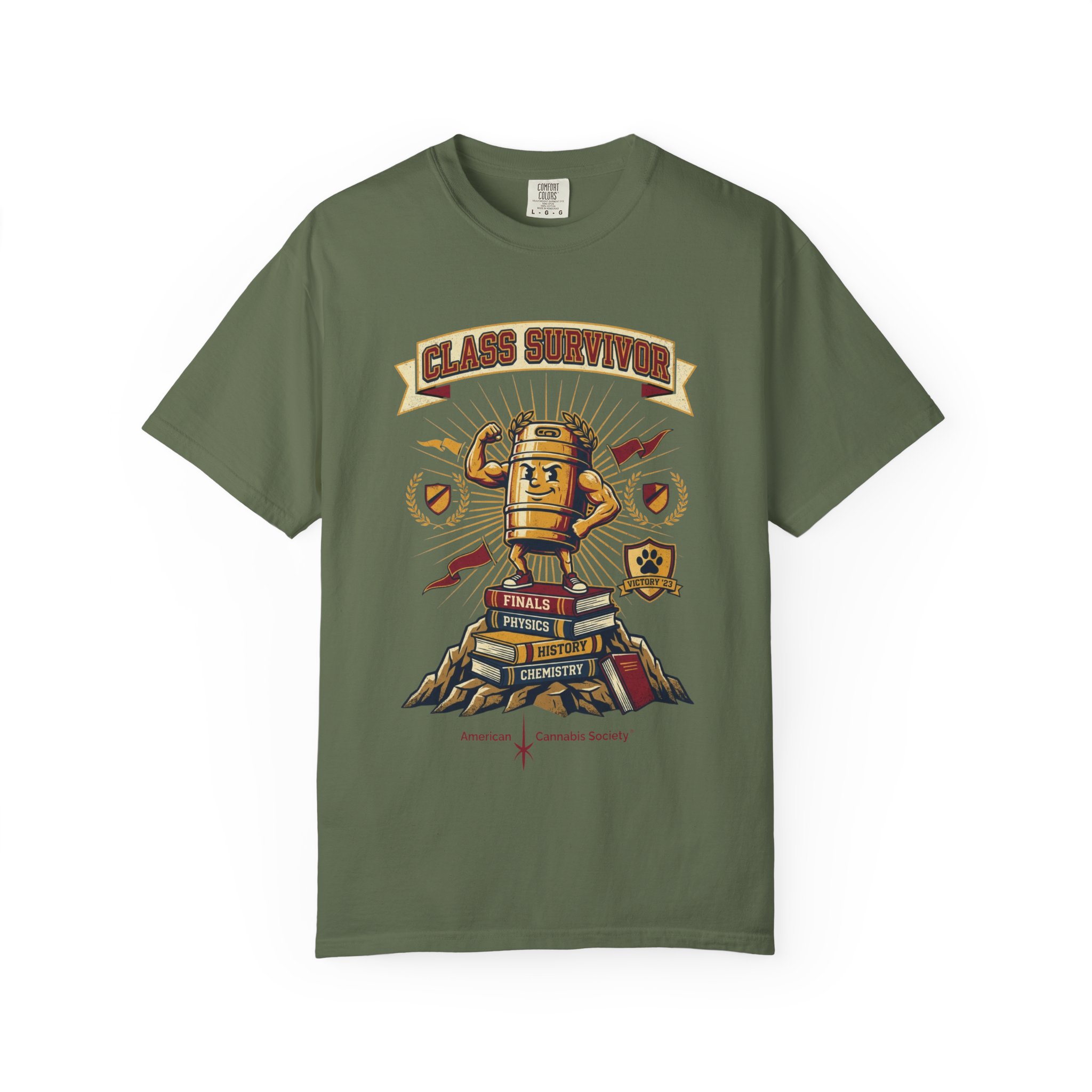 T‑Shirt — "Class Survivor" Vintage Trophy Design (Graduation/School Spirit) - Image 41