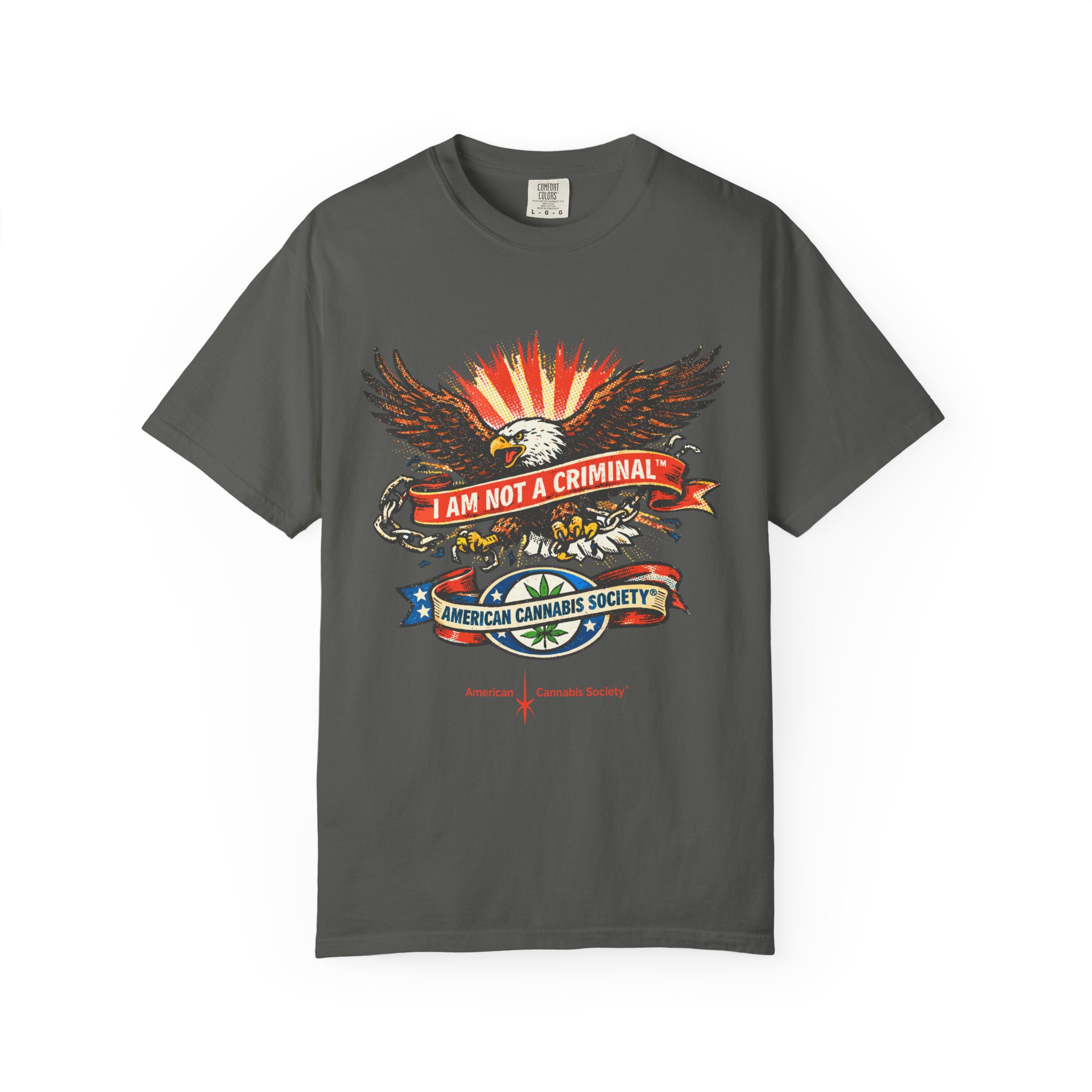I Am Not a Criminal™ Eagle Tee — American Cannabis Society® Graphic - Image 29