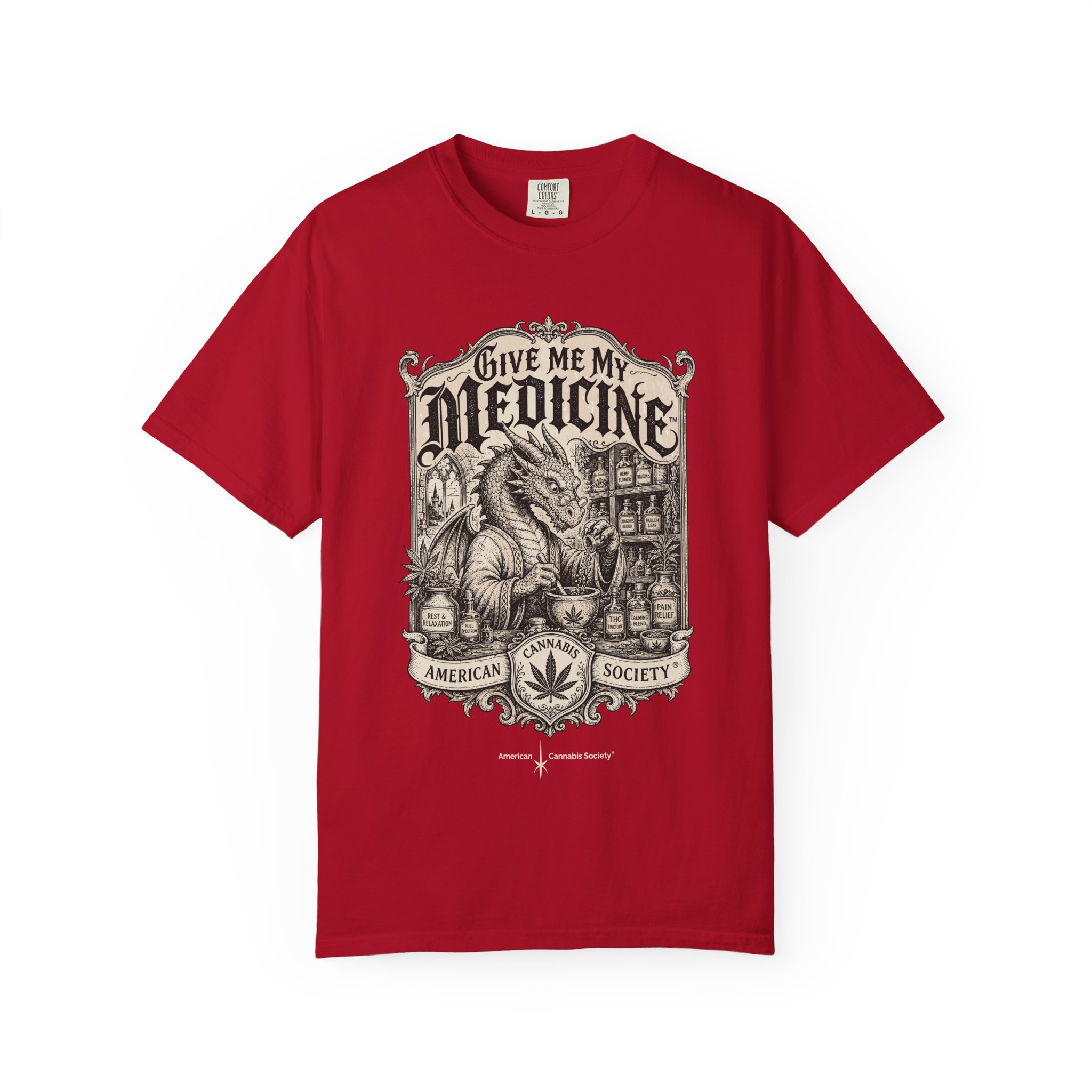 Give Me My Medicine™ T-Shirt — Vintage Cannabis Apothecary Graphic Tee - Image 57