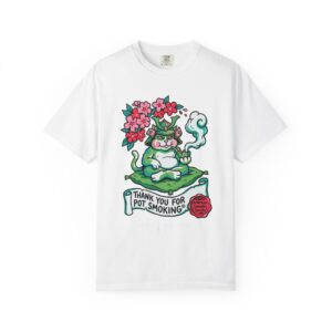 Thank You For Pot Smoking® Tee — Retro Frog Smoking Graphic