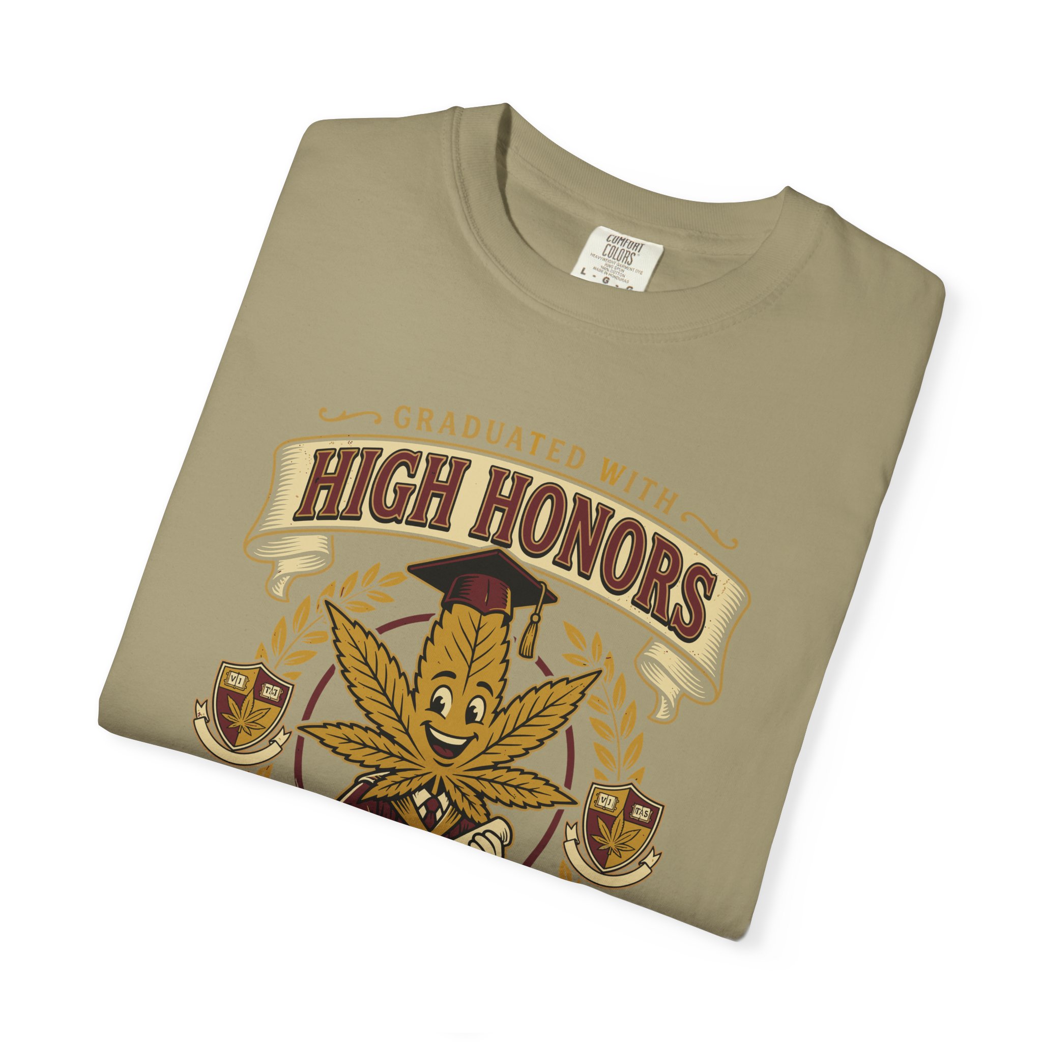 High Honors University T-Shirt — "Graduated with High Honors" Retro Marijuana College Tee - Image 23