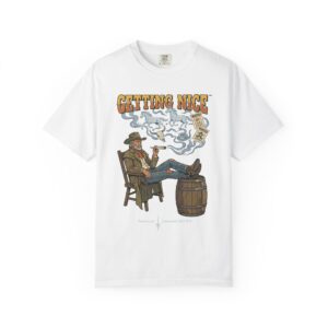 Getting Nice™ Whiskey Drifter Tee — Vintage Cannabis Graphic