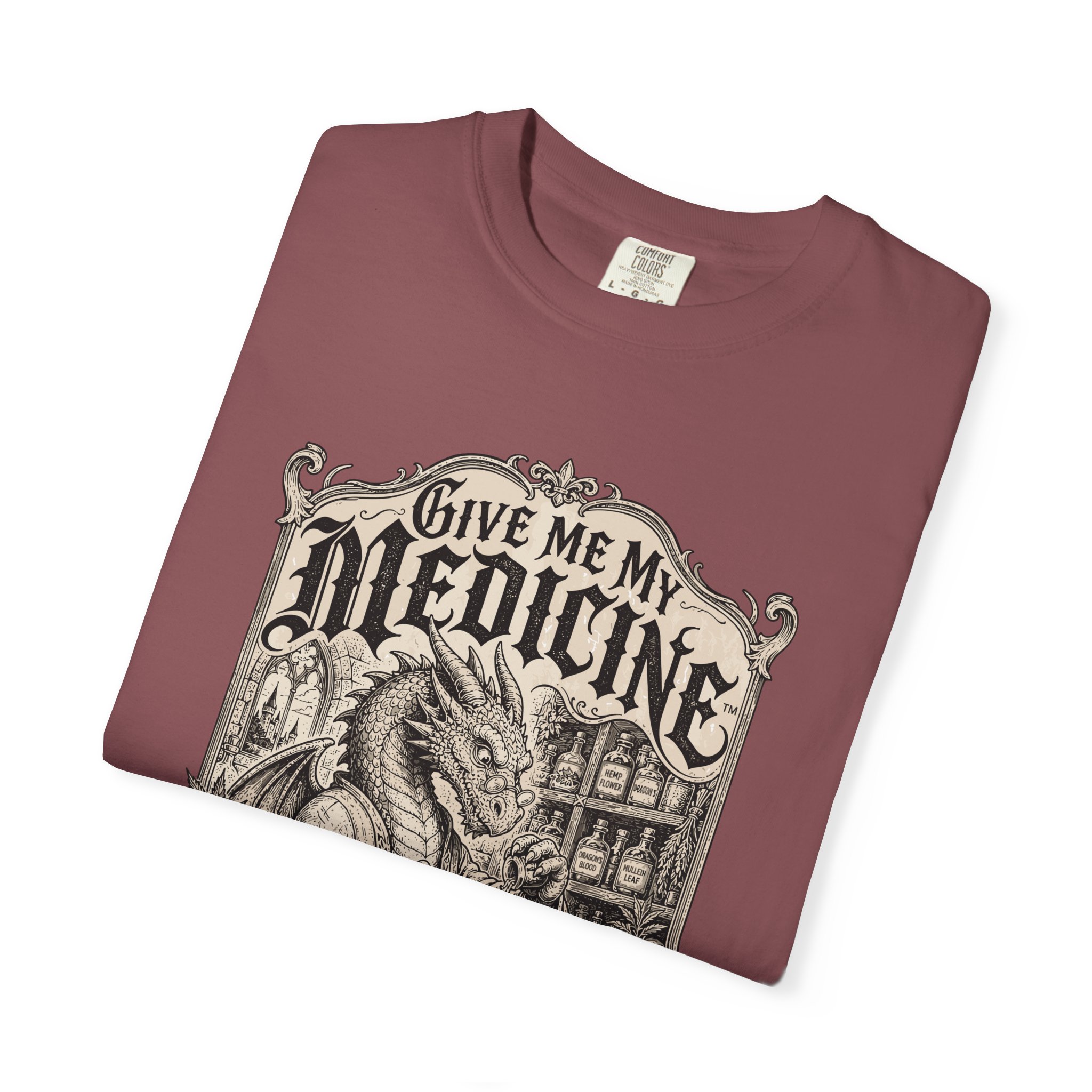 Give Me My Medicine™ T-Shirt — Vintage Cannabis Apothecary Graphic Tee - Image 15