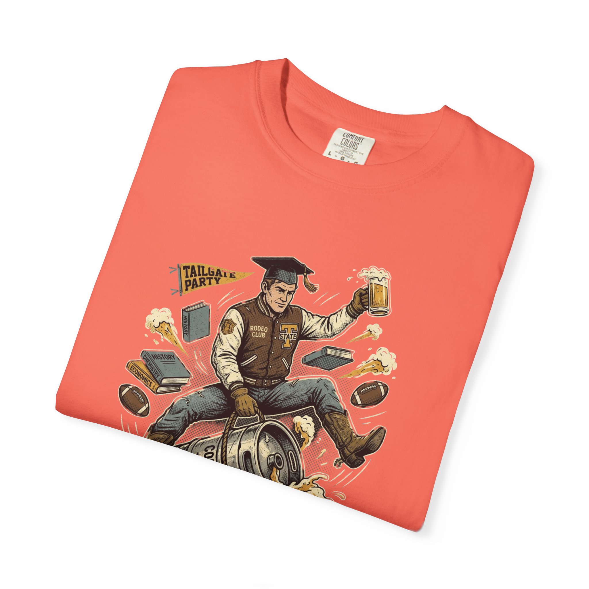 Born to Ride, Forced to Study — College Tailgate Graphic T-Shirt - Image 11