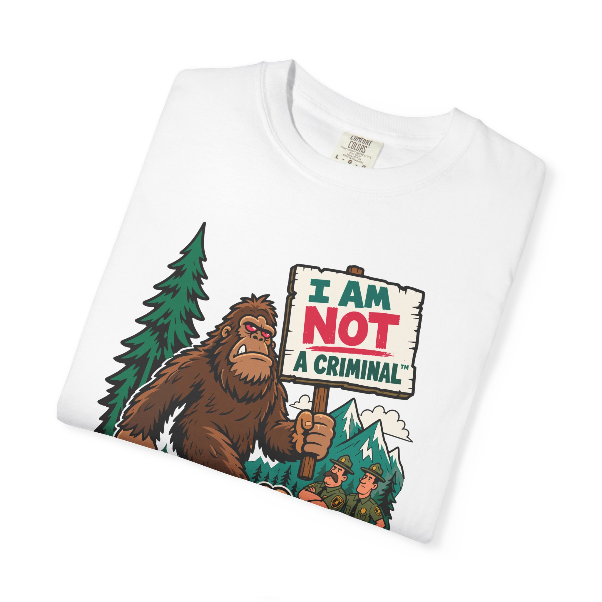 I Am Not a Criminal™ Sasquatch Tee — ACS® Protest Graphic - Image 3