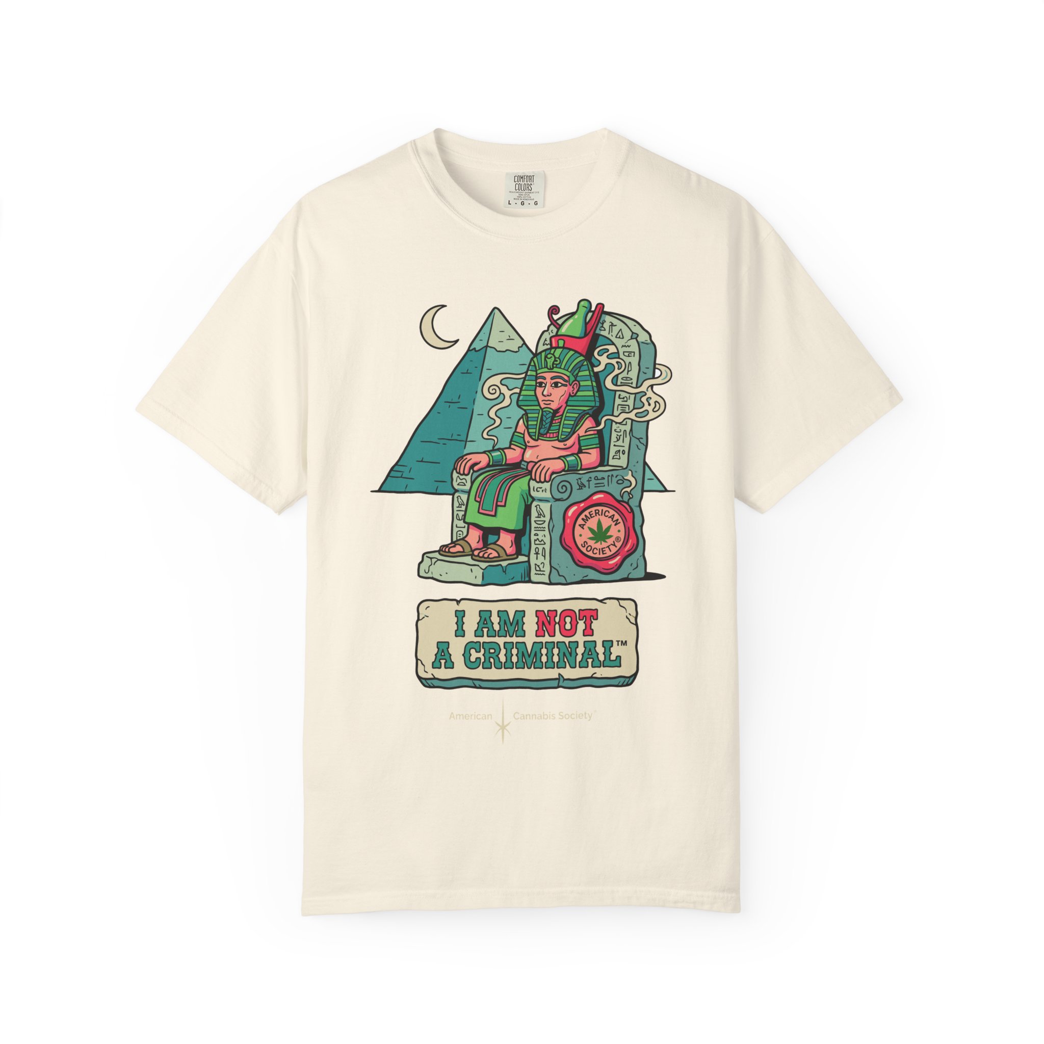 I Am Not a Criminal™ Pharaoh Tee — Ancient Royalty Cannabis Graphic - Image 17