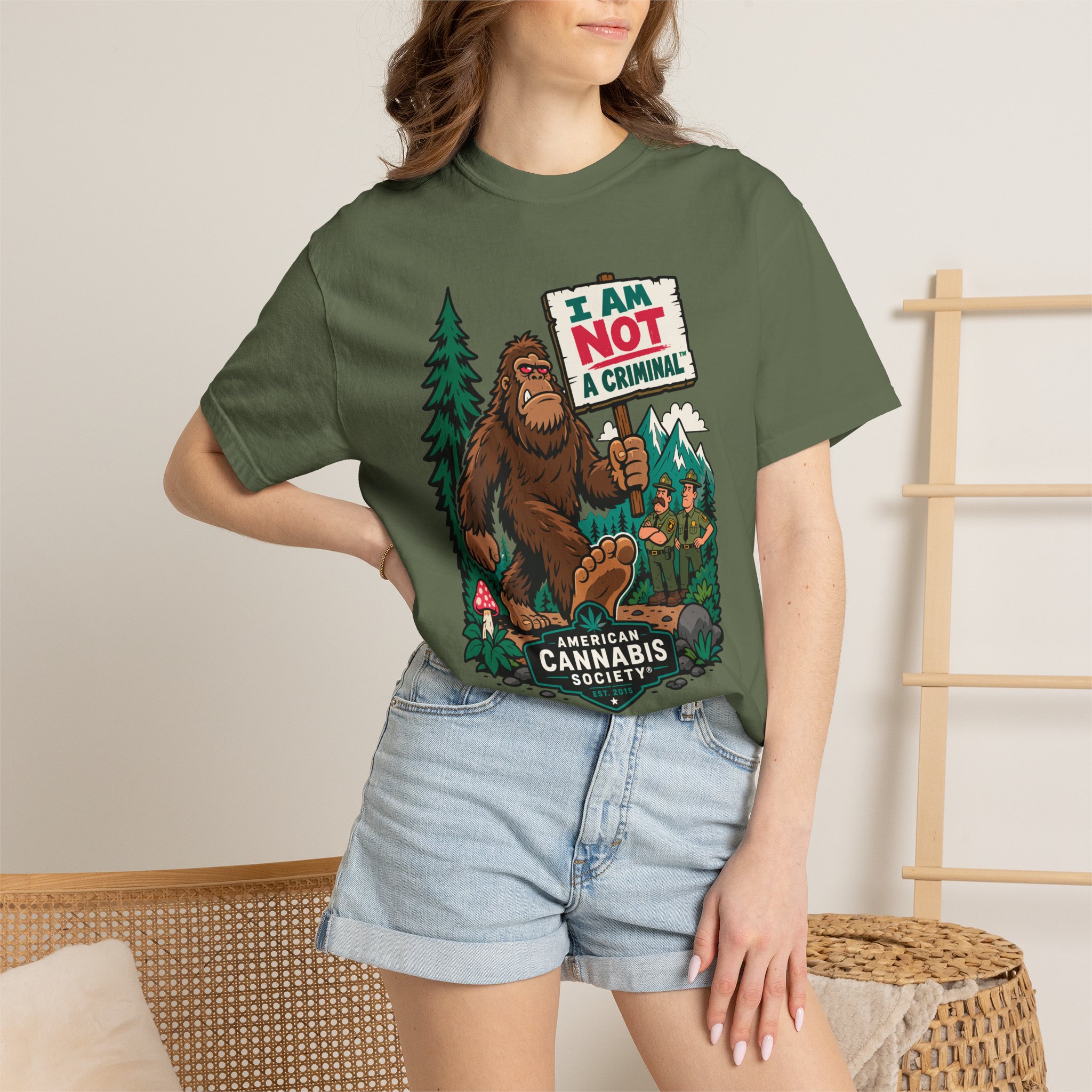 I Am Not a Criminal™ Sasquatch Tee — ACS® Protest Graphic - Image 40