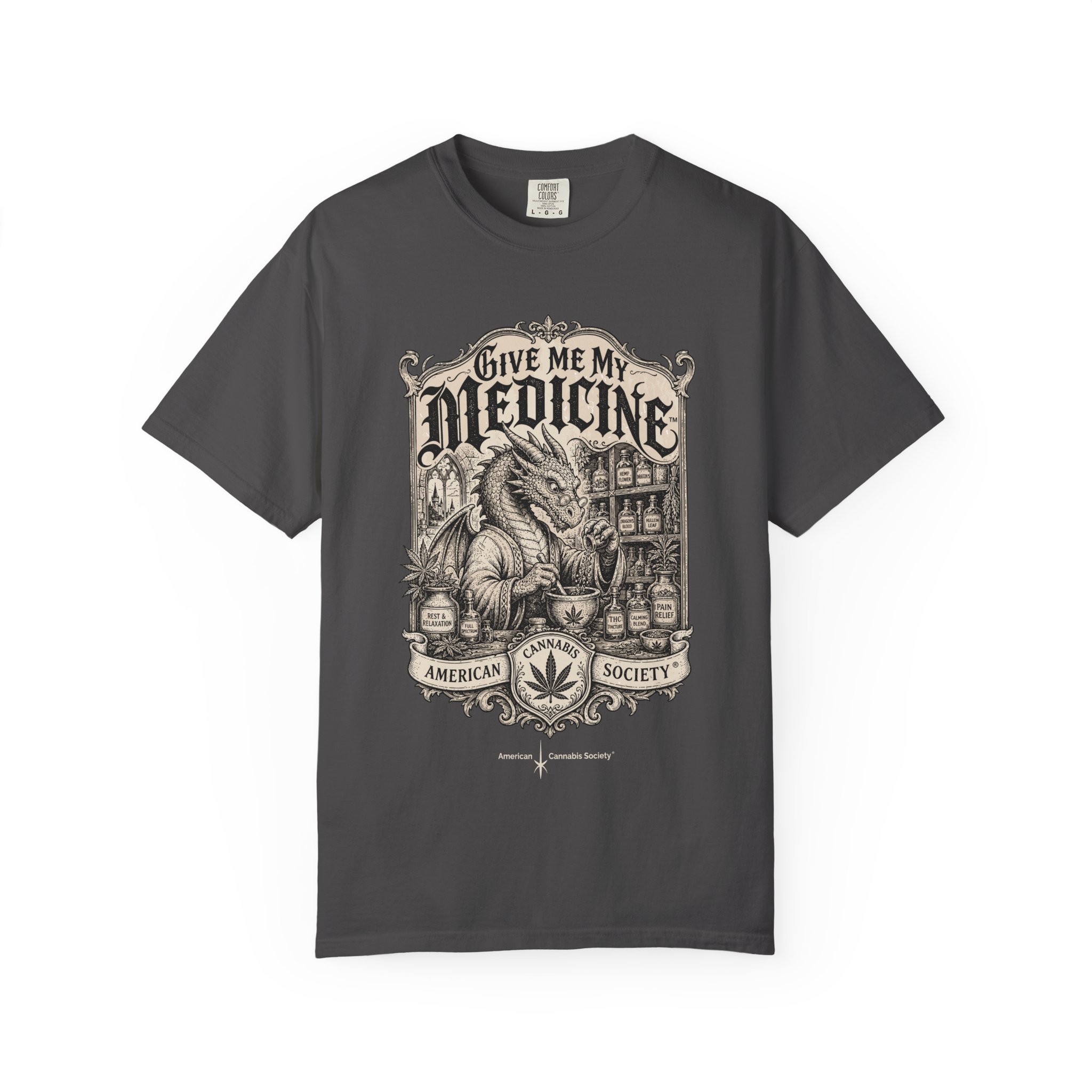 Give Me My Medicine™ T-Shirt — Vintage Cannabis Apothecary Graphic Tee - Image 45