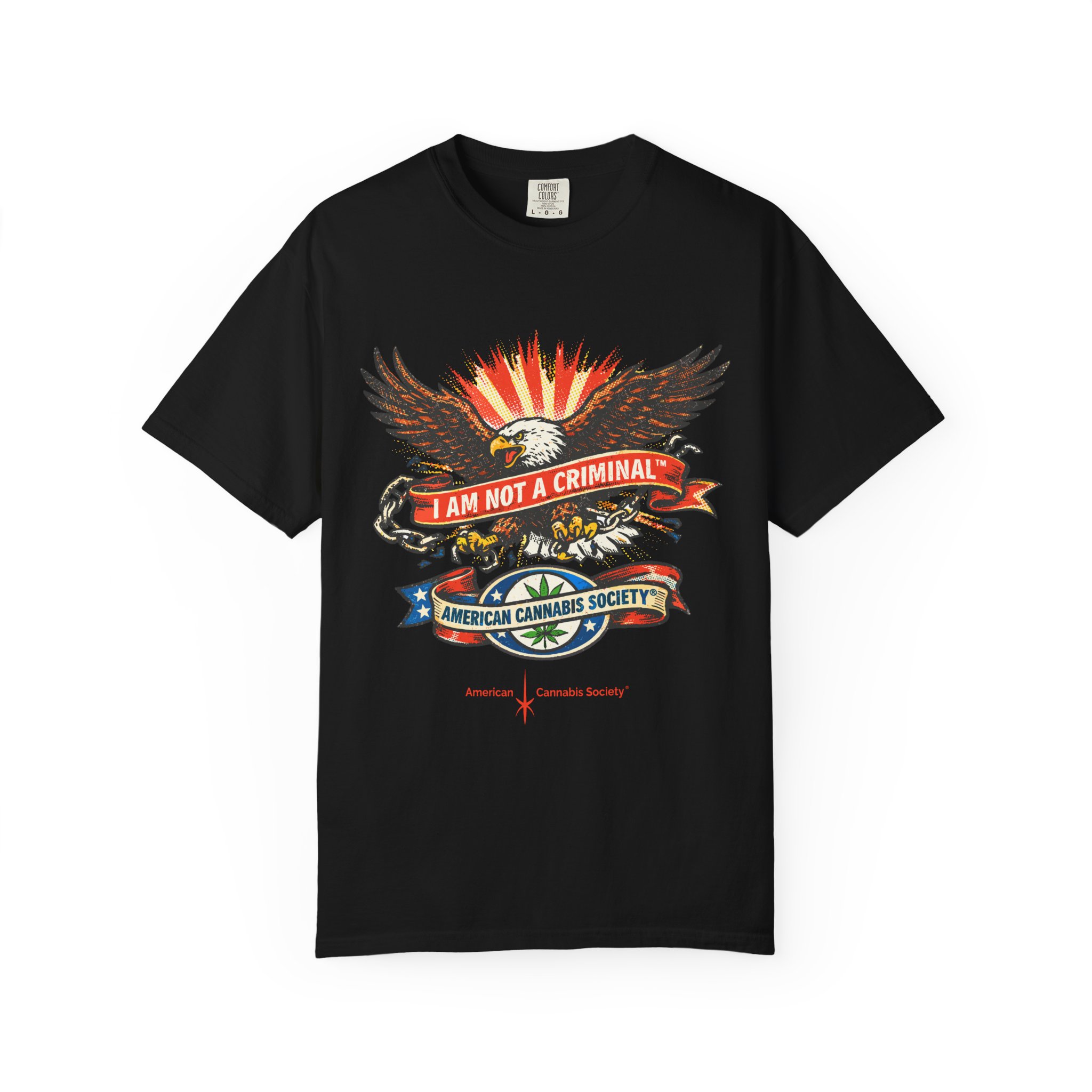 I Am Not a Criminal™ Eagle Tee — American Cannabis Society® Graphic - Image 49